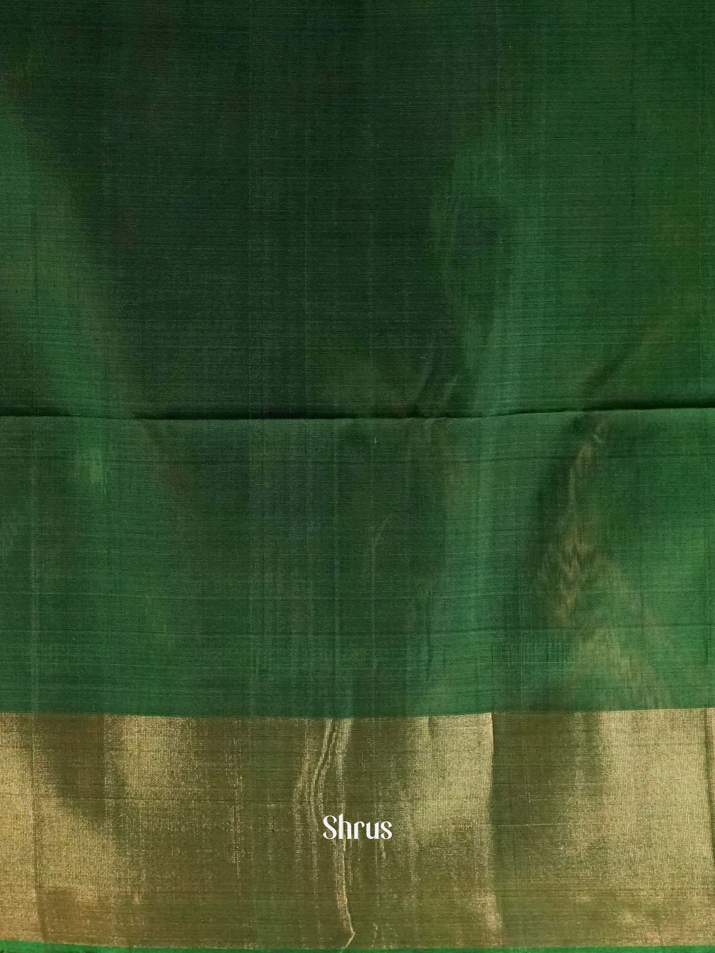 Rosy Red & Green - Pochampally sico Saree - Shop on ShrusEternity.com