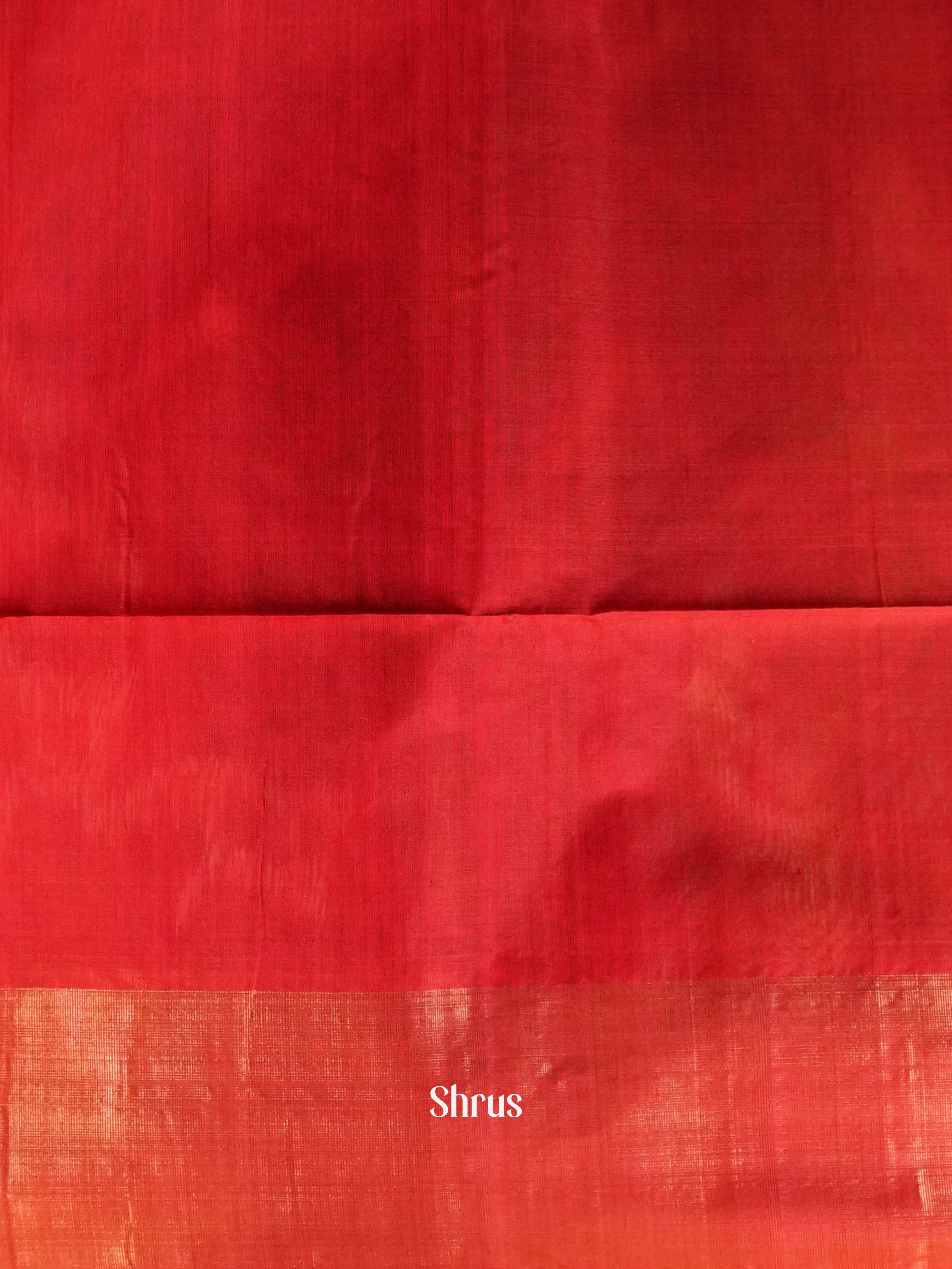 Green & Red - Pochampally sico Saree - Shop on ShrusEternity.com