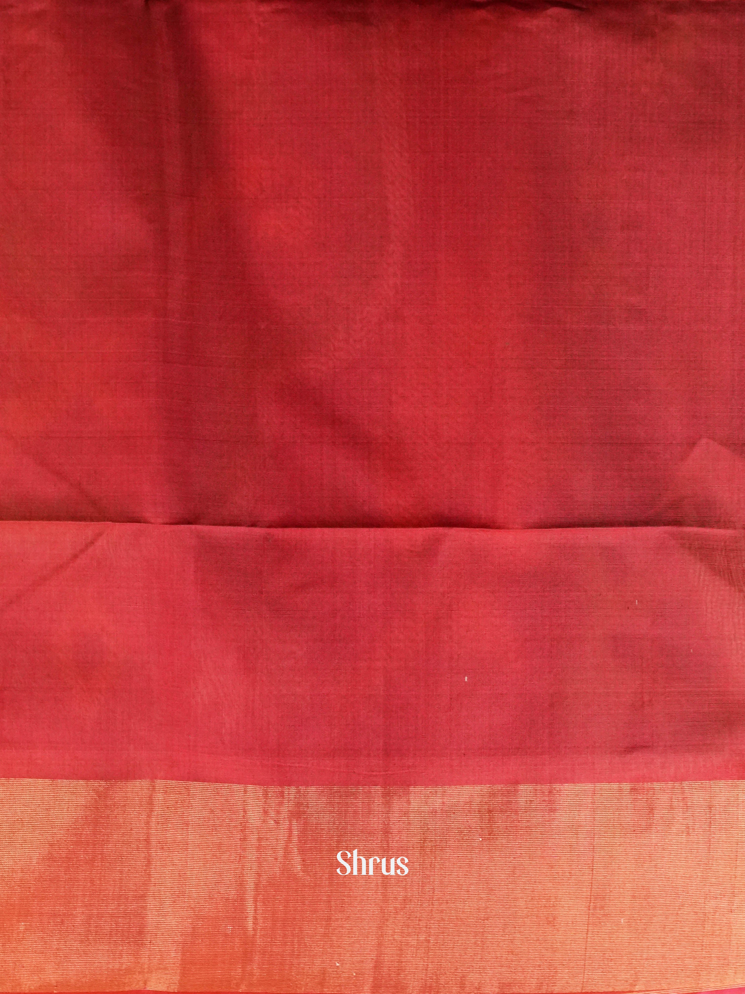 Green & Red - Pochampally sico Saree - Shop on ShrusEternity.com