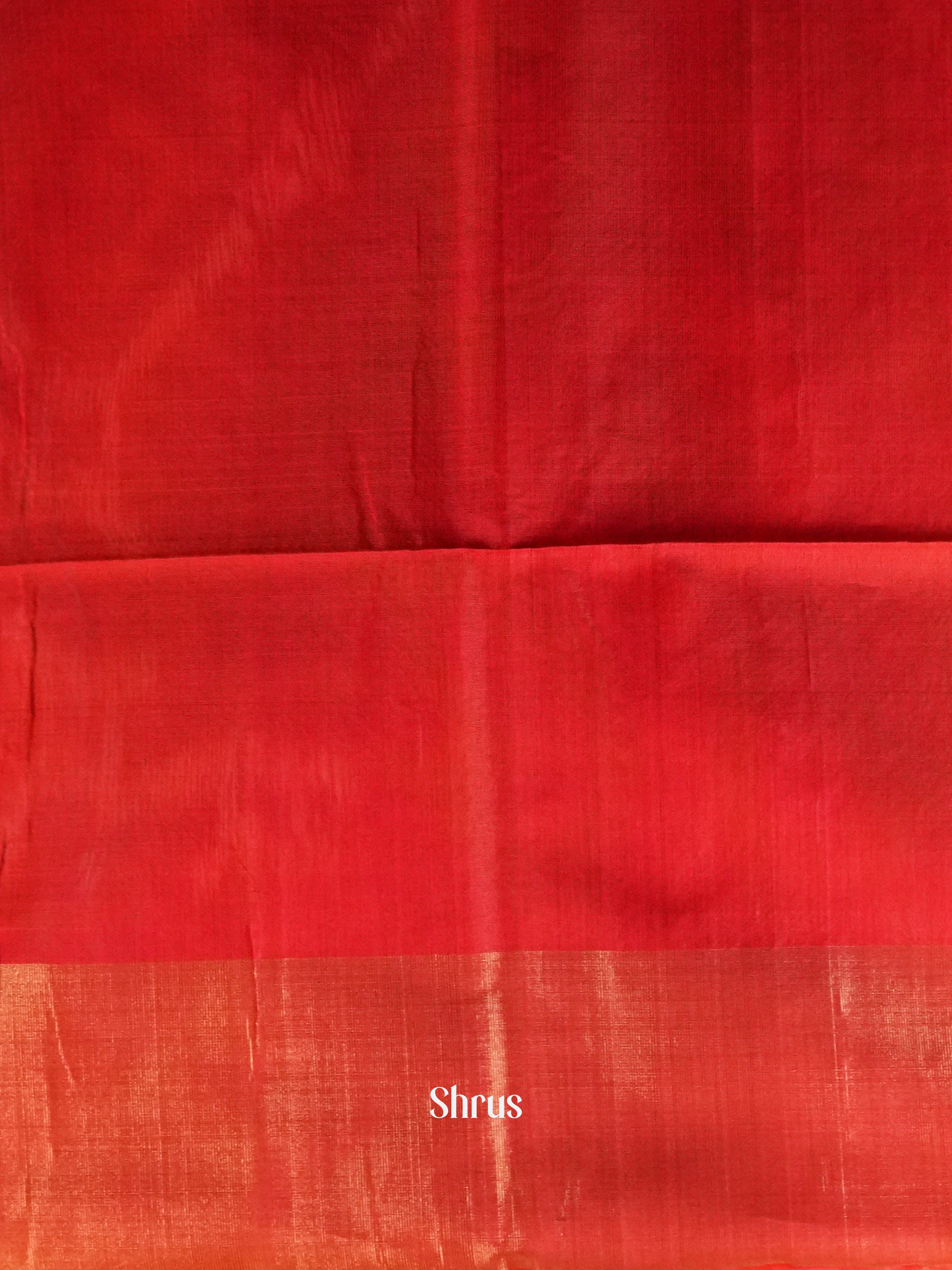 Blue & Red - Pochampally sico Saree - Shop on ShrusEternity.com