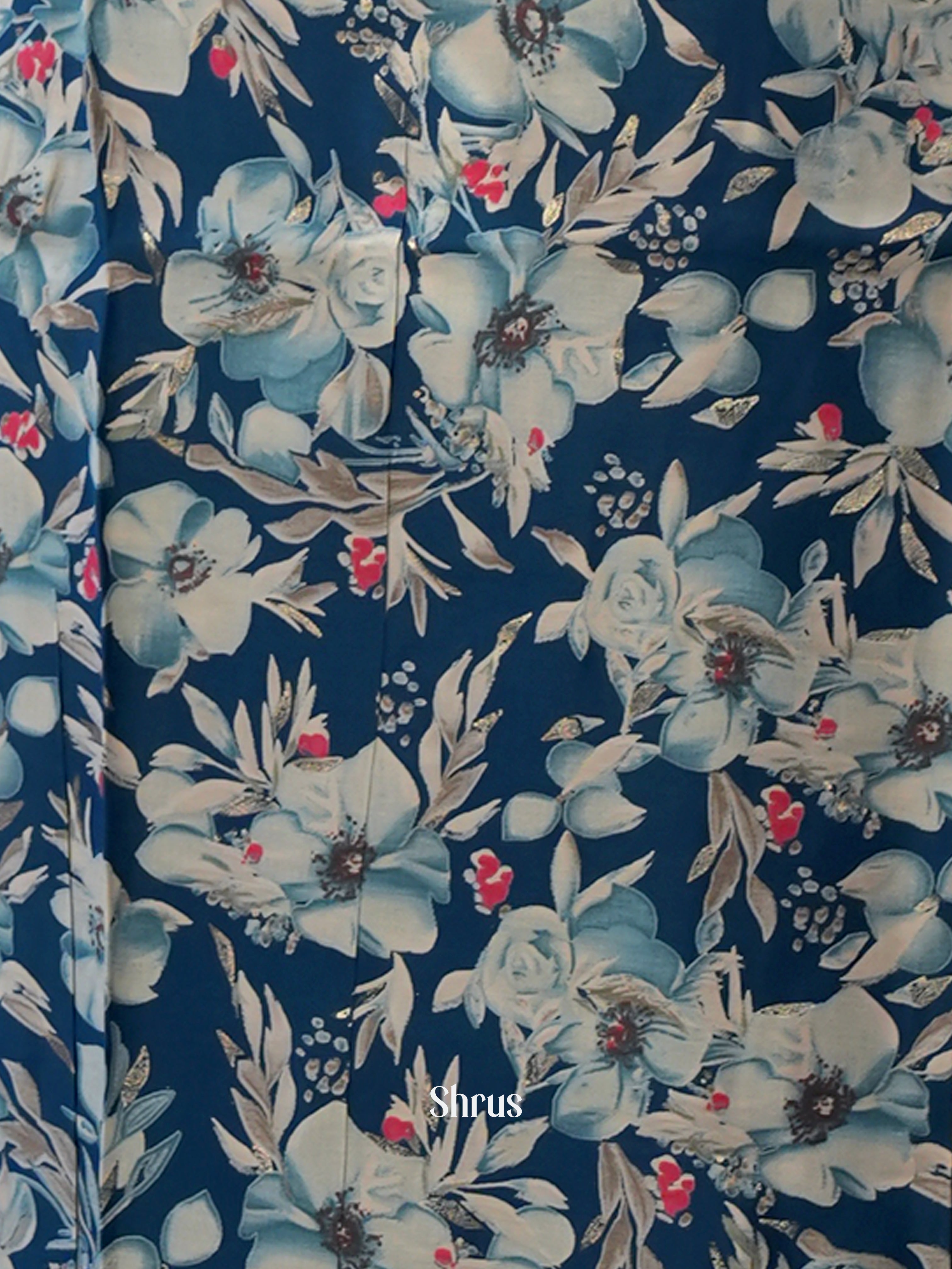 Blue - 3pc printed Readymade Suits - Shop on ShrusEternity.com