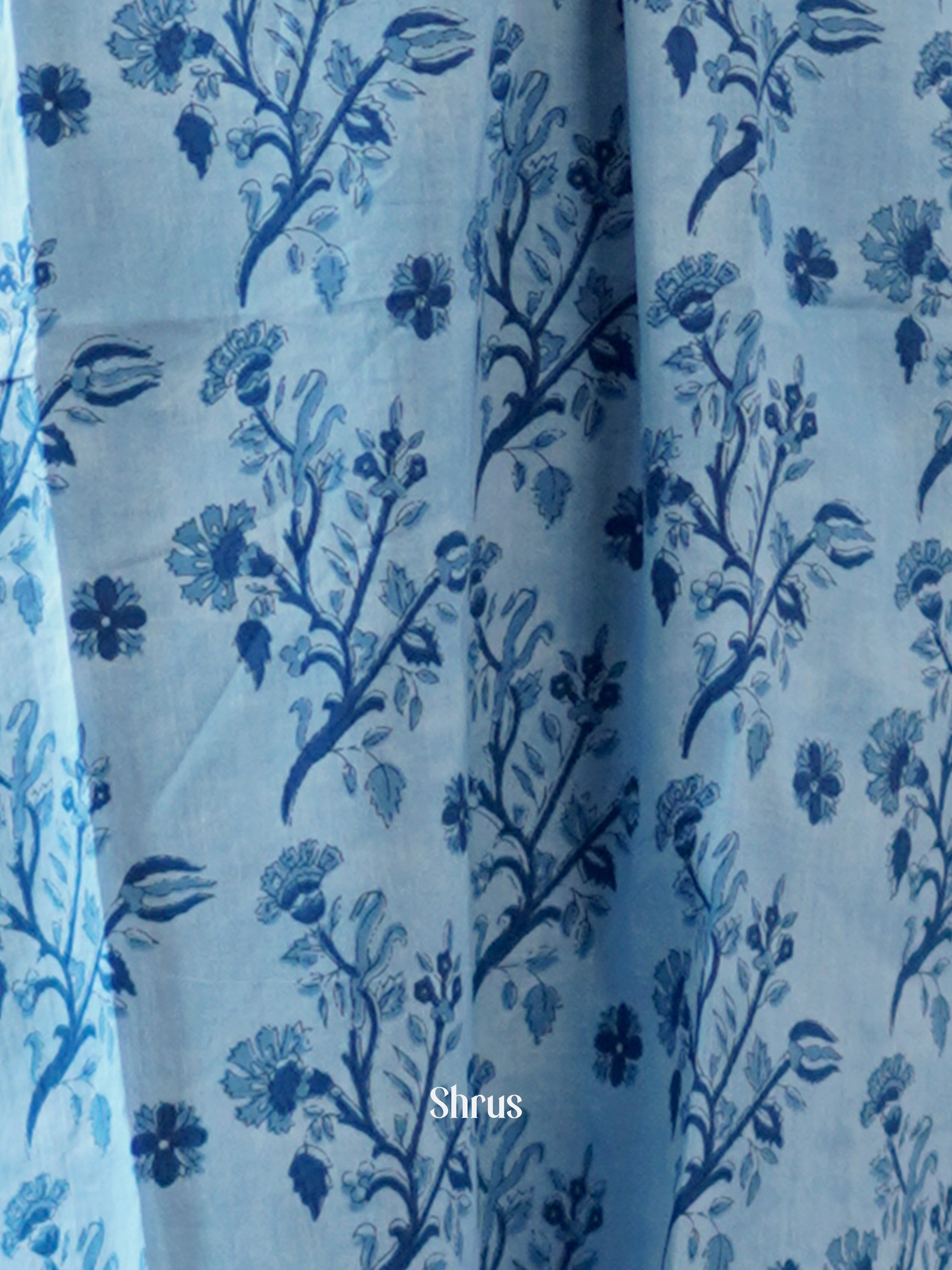 Blue - Readymade Kurti - Shop on ShrusEternity.com