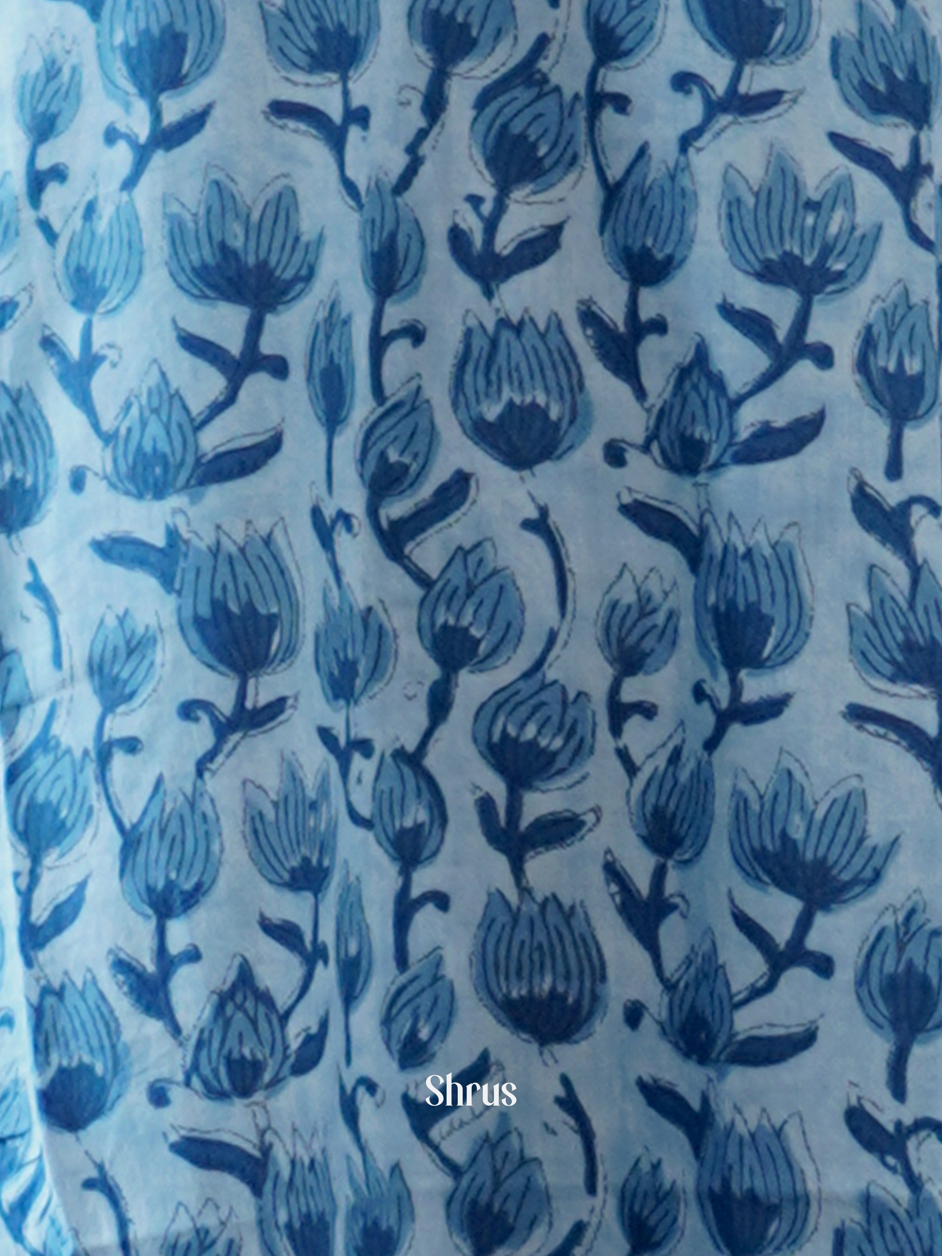 Blue - Readymade kurti - Shop on ShrusEternity.com