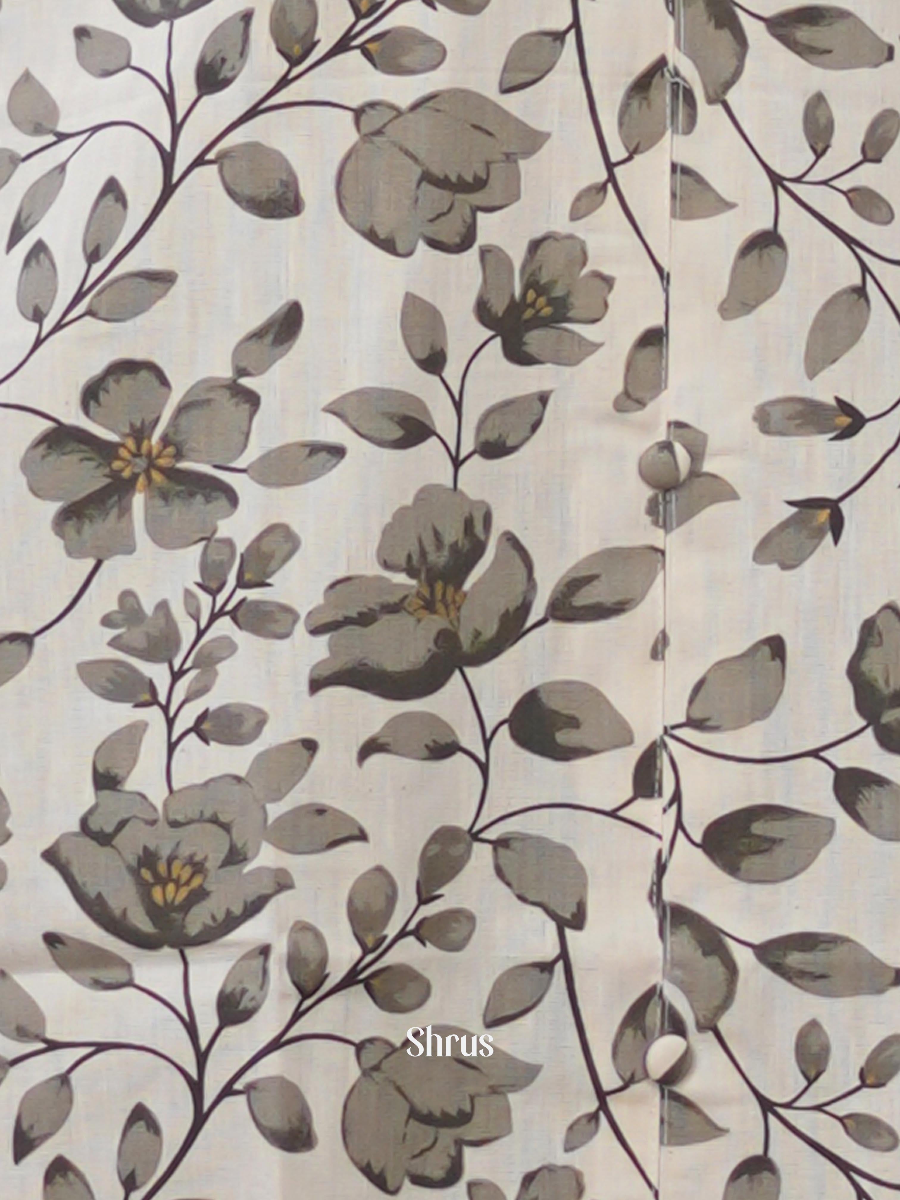 Cream & Grey - Readymade kurti - Shop on ShrusEternity.com