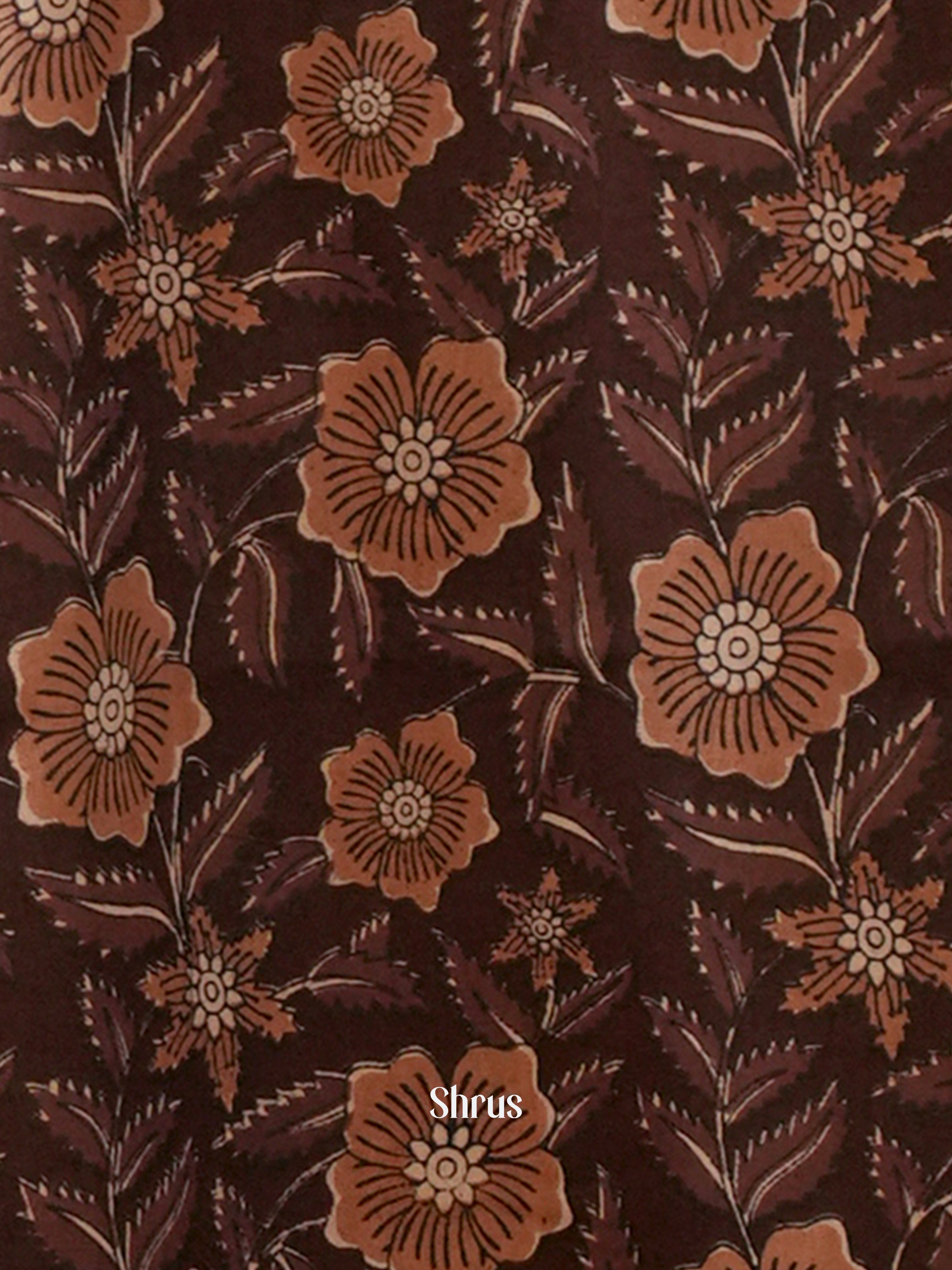 Brown -Readymade Kurti - Shop on ShrusEternity.com