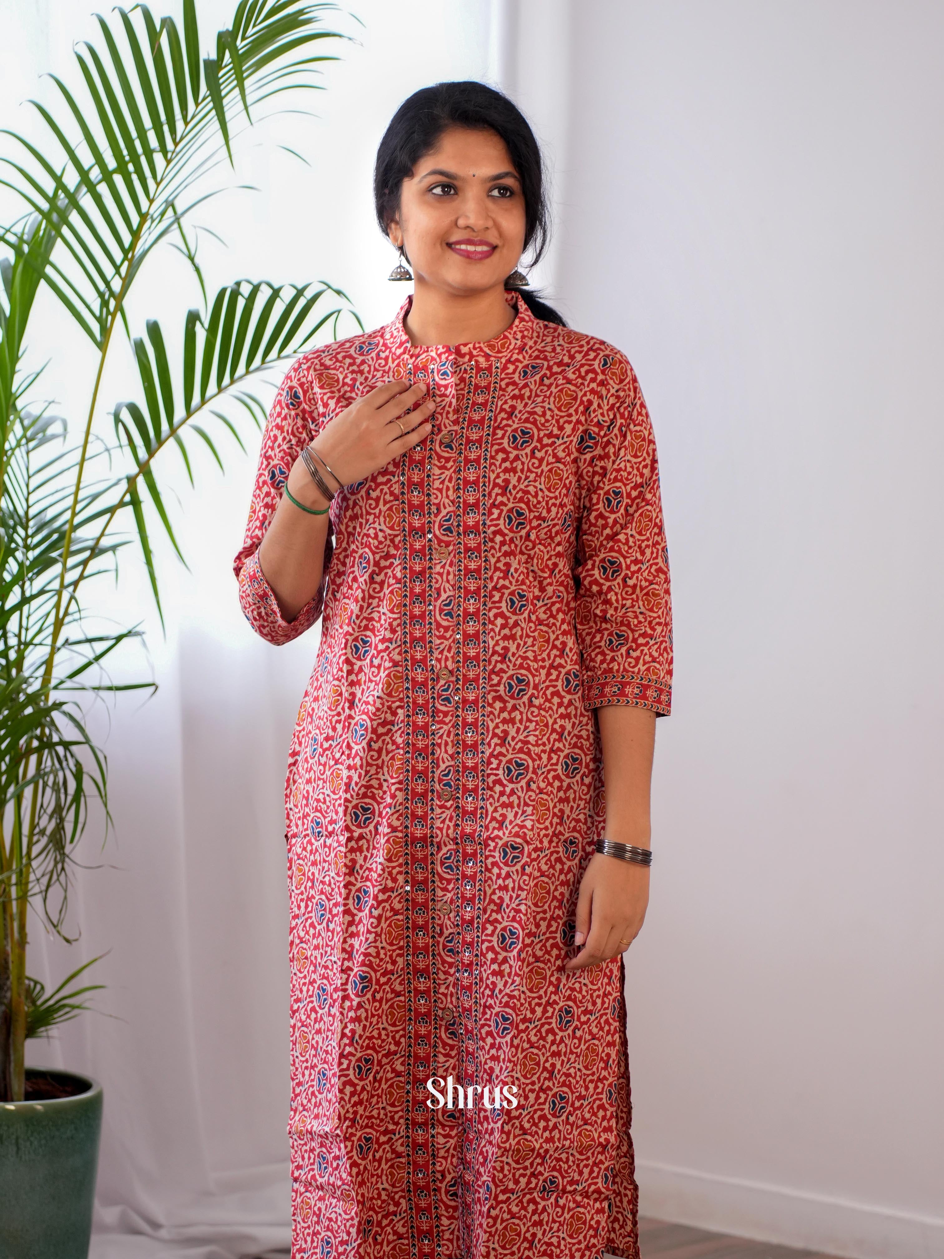 Brick - Readymade kurti - Shop on ShrusEternity.com