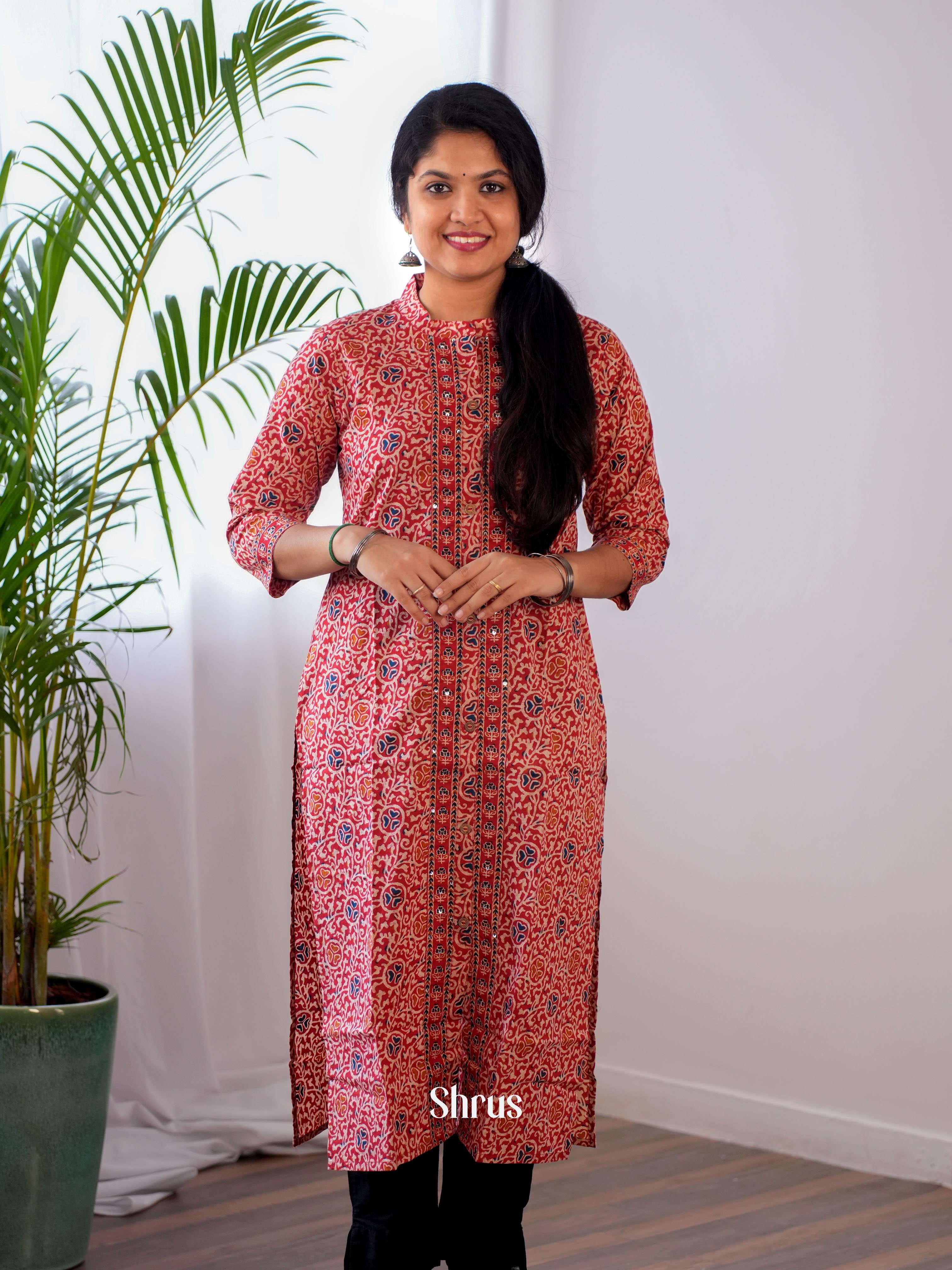 Brick - Readymade kurti - Shop on ShrusEternity.com