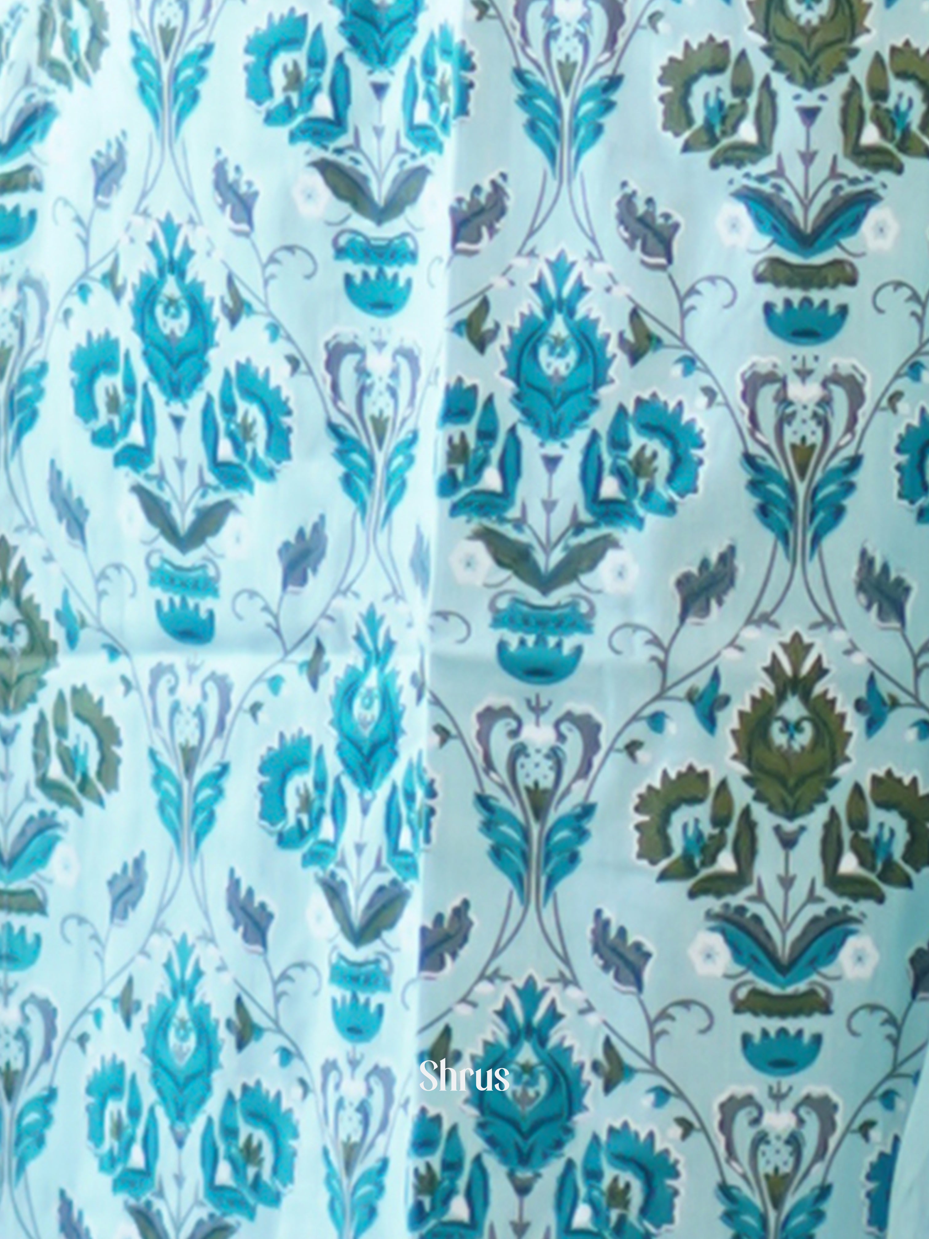 Sky Blue - 3pc Casual printed Readymade Suits - Shop on ShrusEternity.com