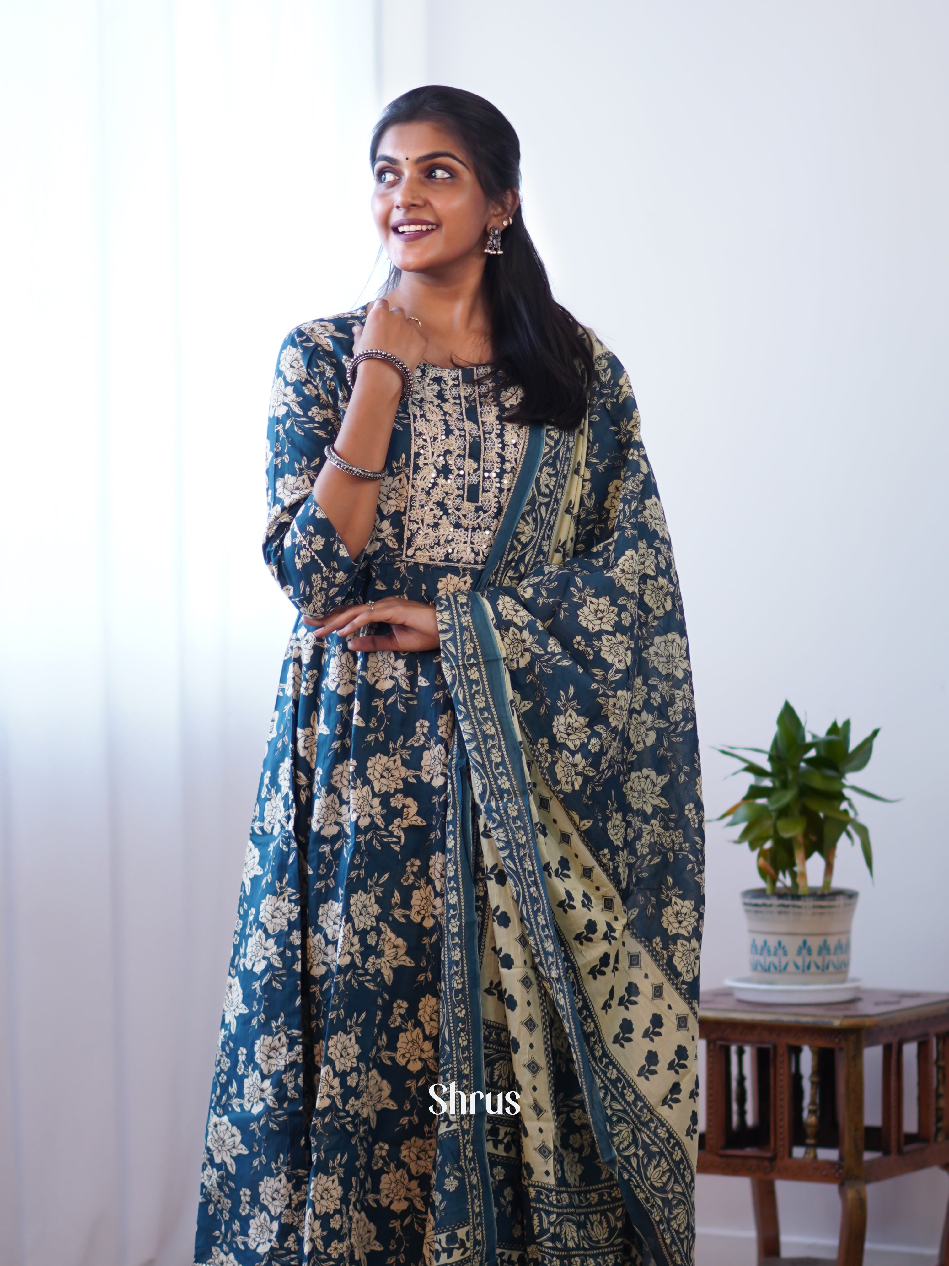 Blue -3 pc Readymade Suits - Shop on ShrusEternity.com