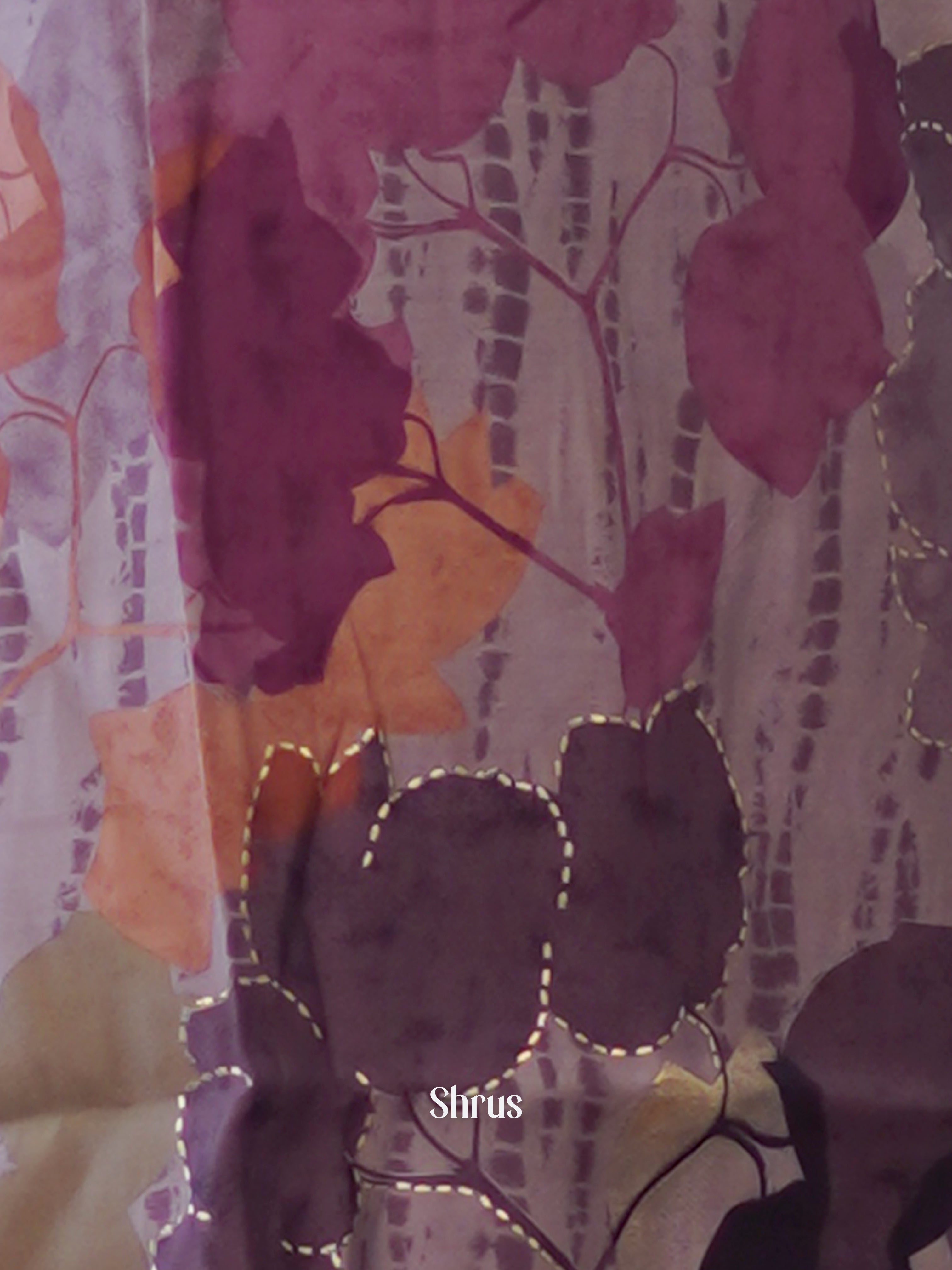 Grey & Purple - 3pc Readymade Suits - Shop on ShrusEternity.com