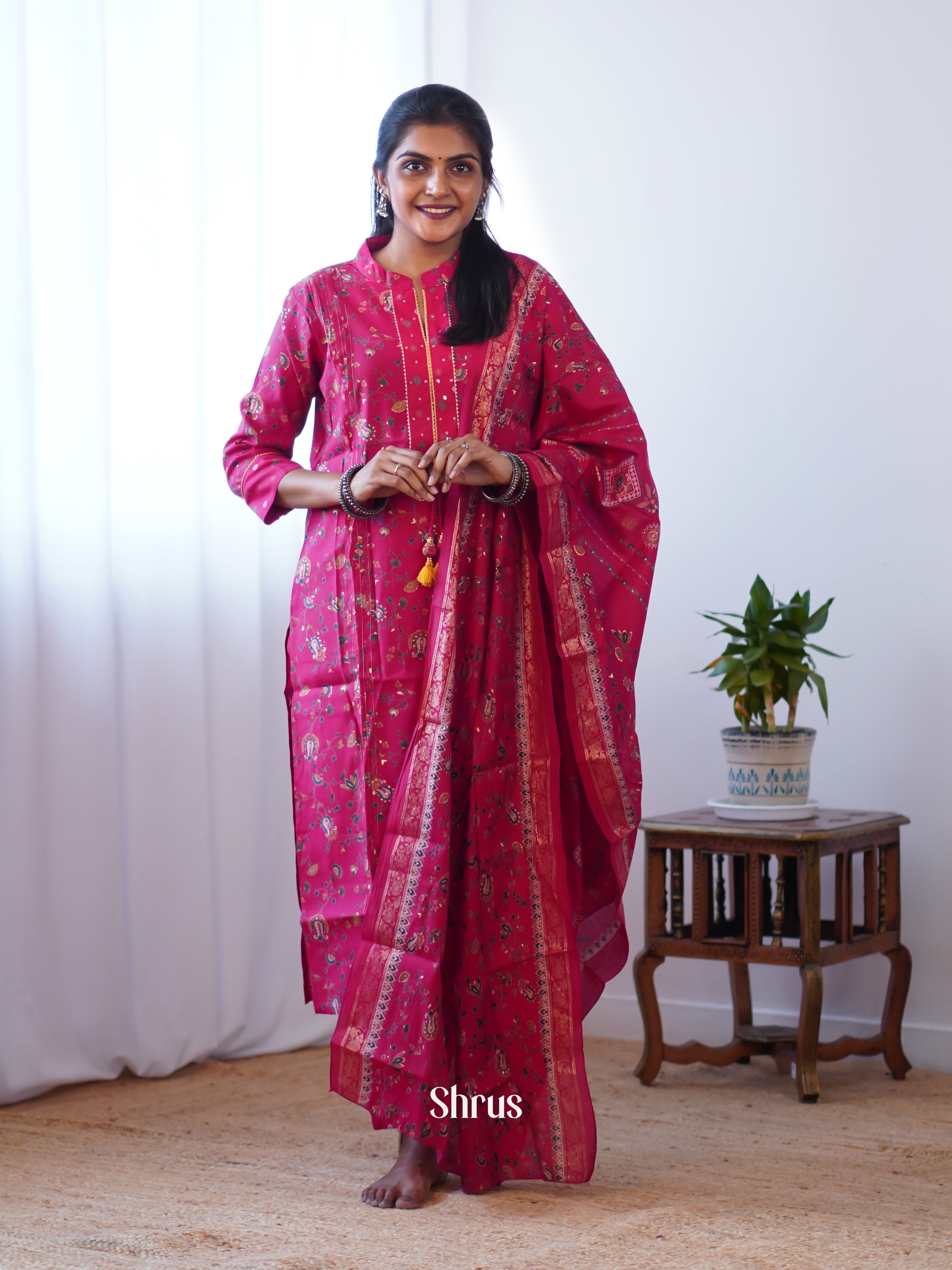 Pink - 3pc Readymade Suits - Shop on ShrusEternity.com