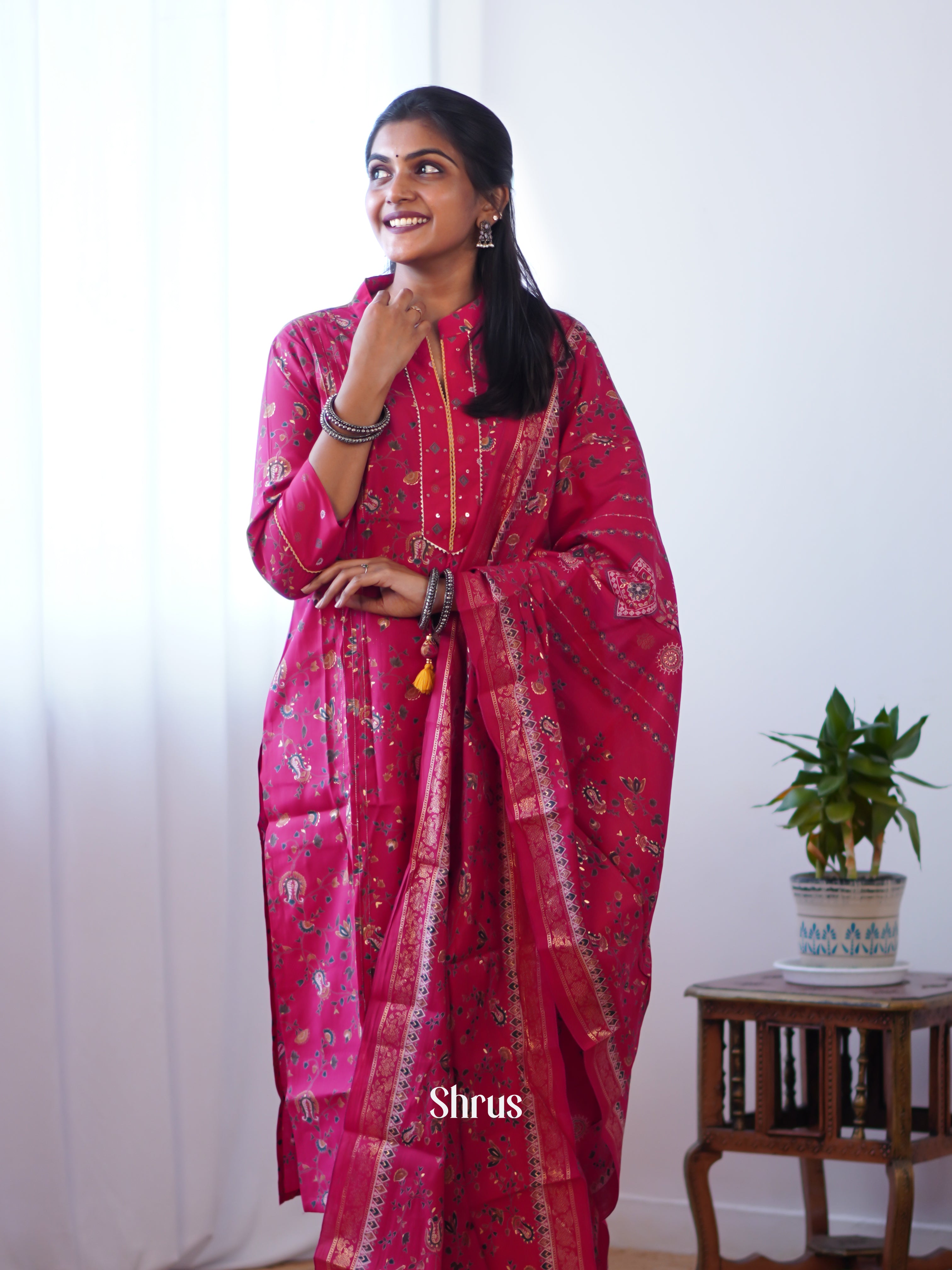 Pink - 3pc Readymade Suits - Shop on ShrusEternity.com