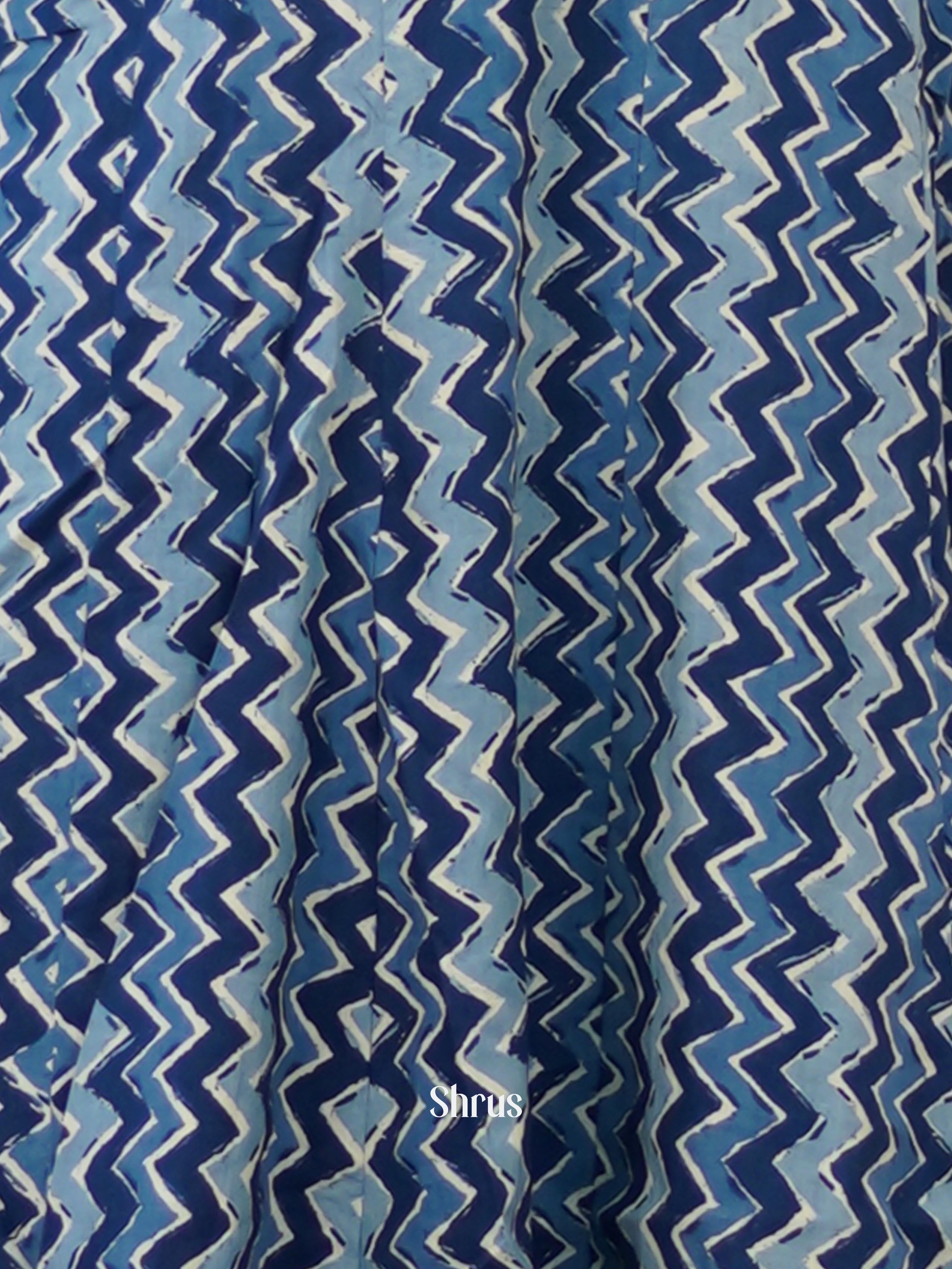 Blue - Readymade Kurti - Shop on ShrusEternity.com