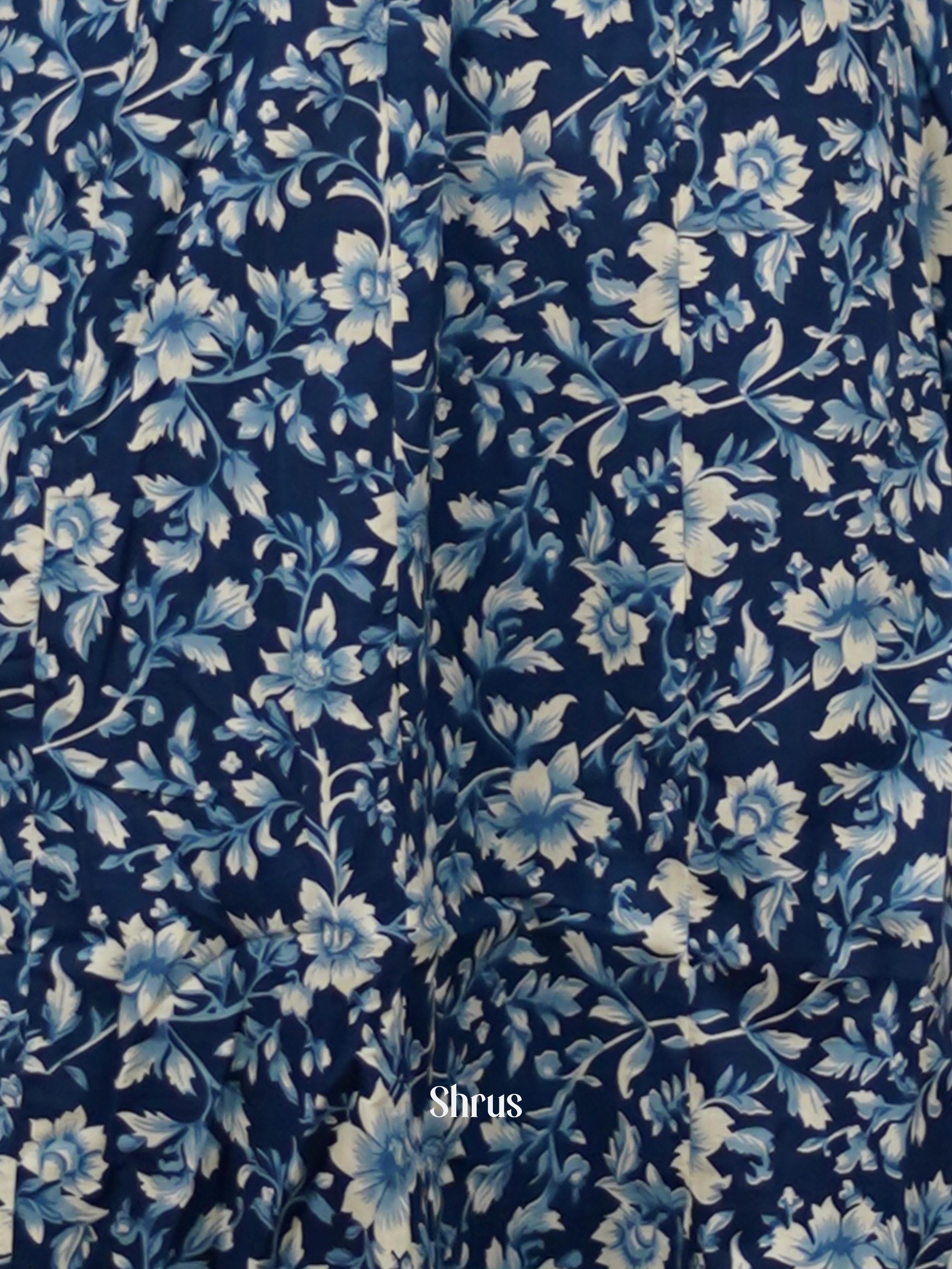 Blue - Readymade kurti - Shop on ShrusEternity.com