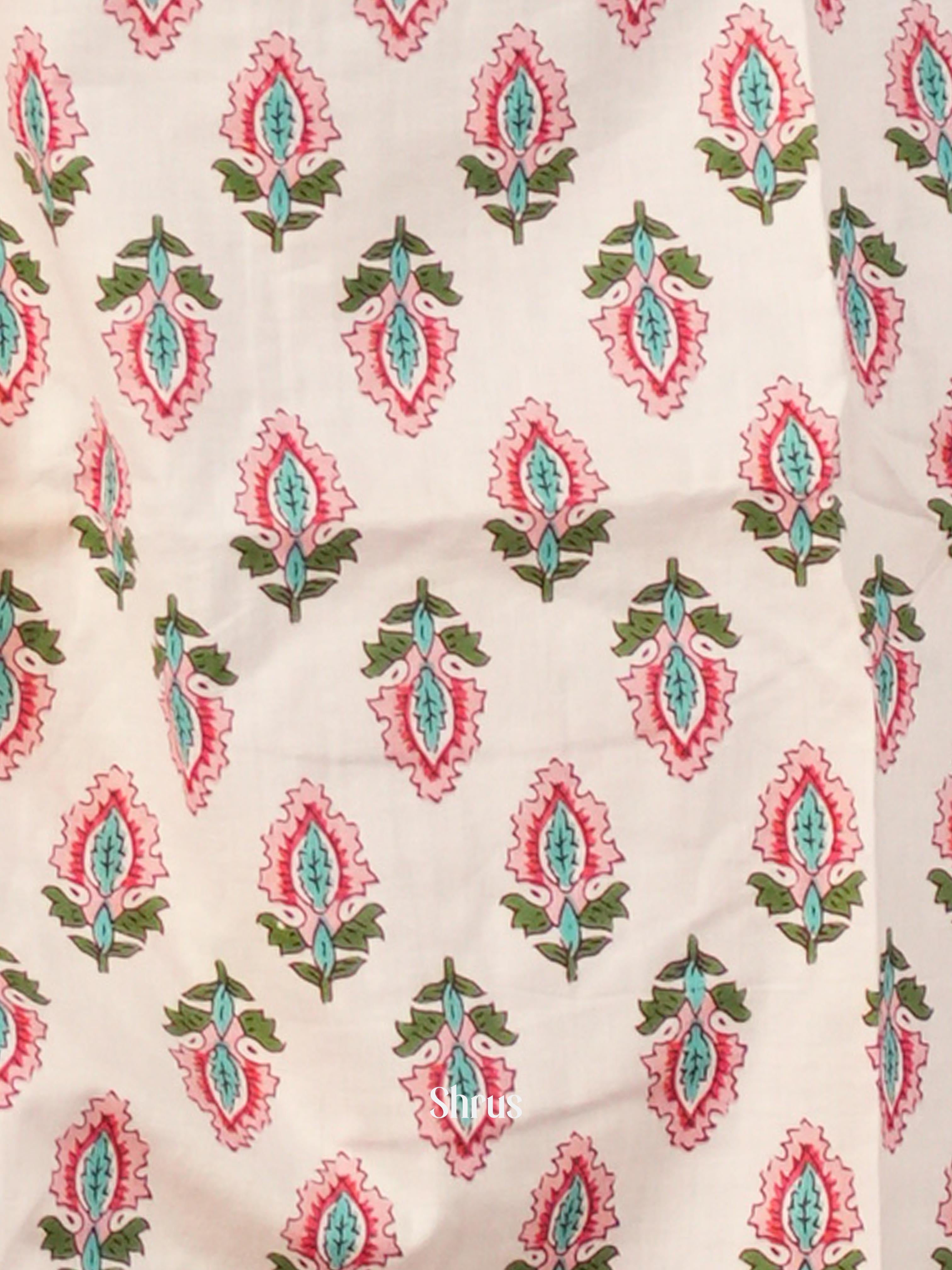 Cream & pink -3-pc Casual printed Readymade Suits - Shop on ShrusEternity.com