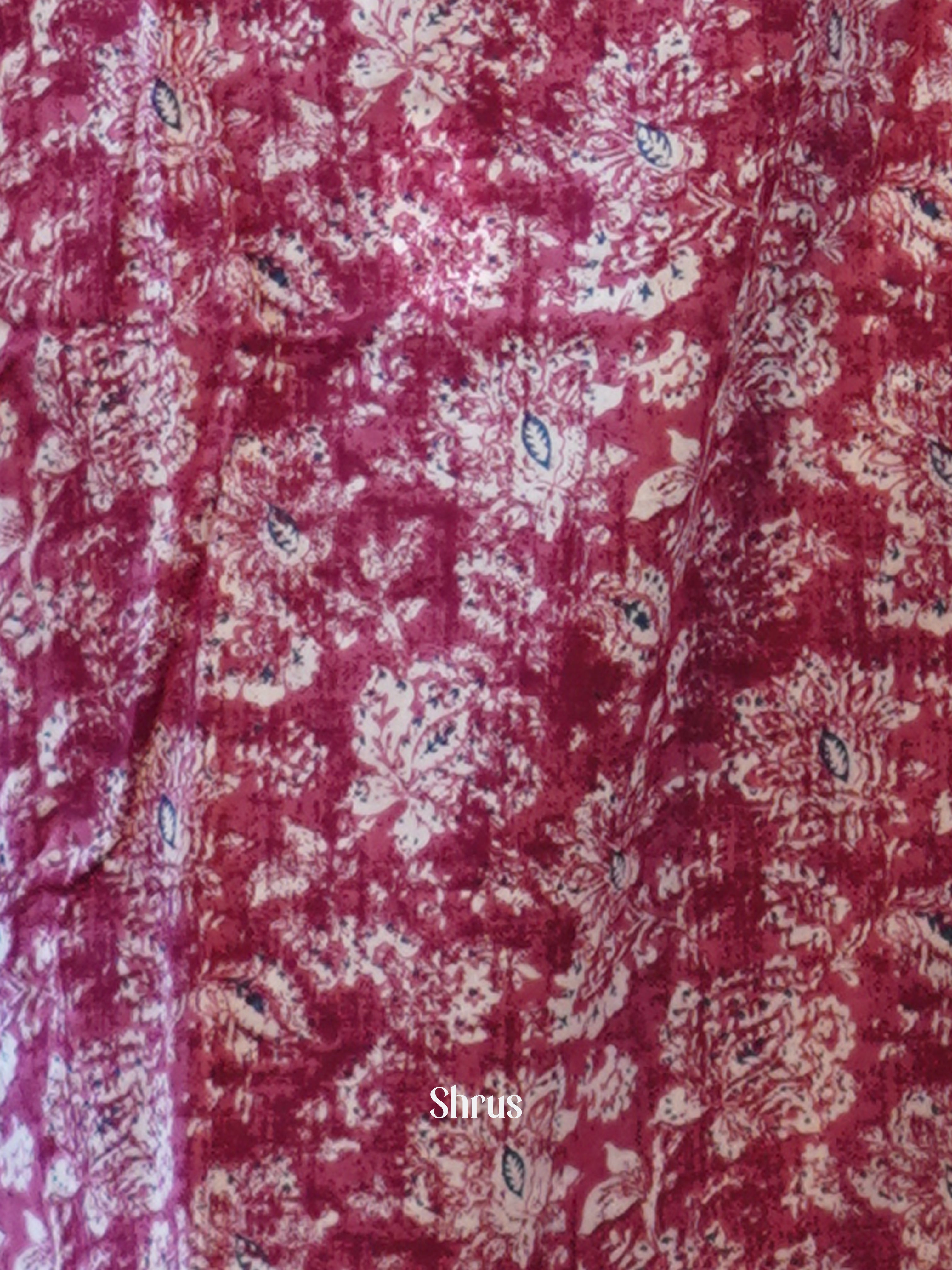 Maroon -3pc printed Readymade Suits - Shop on ShrusEternity.com