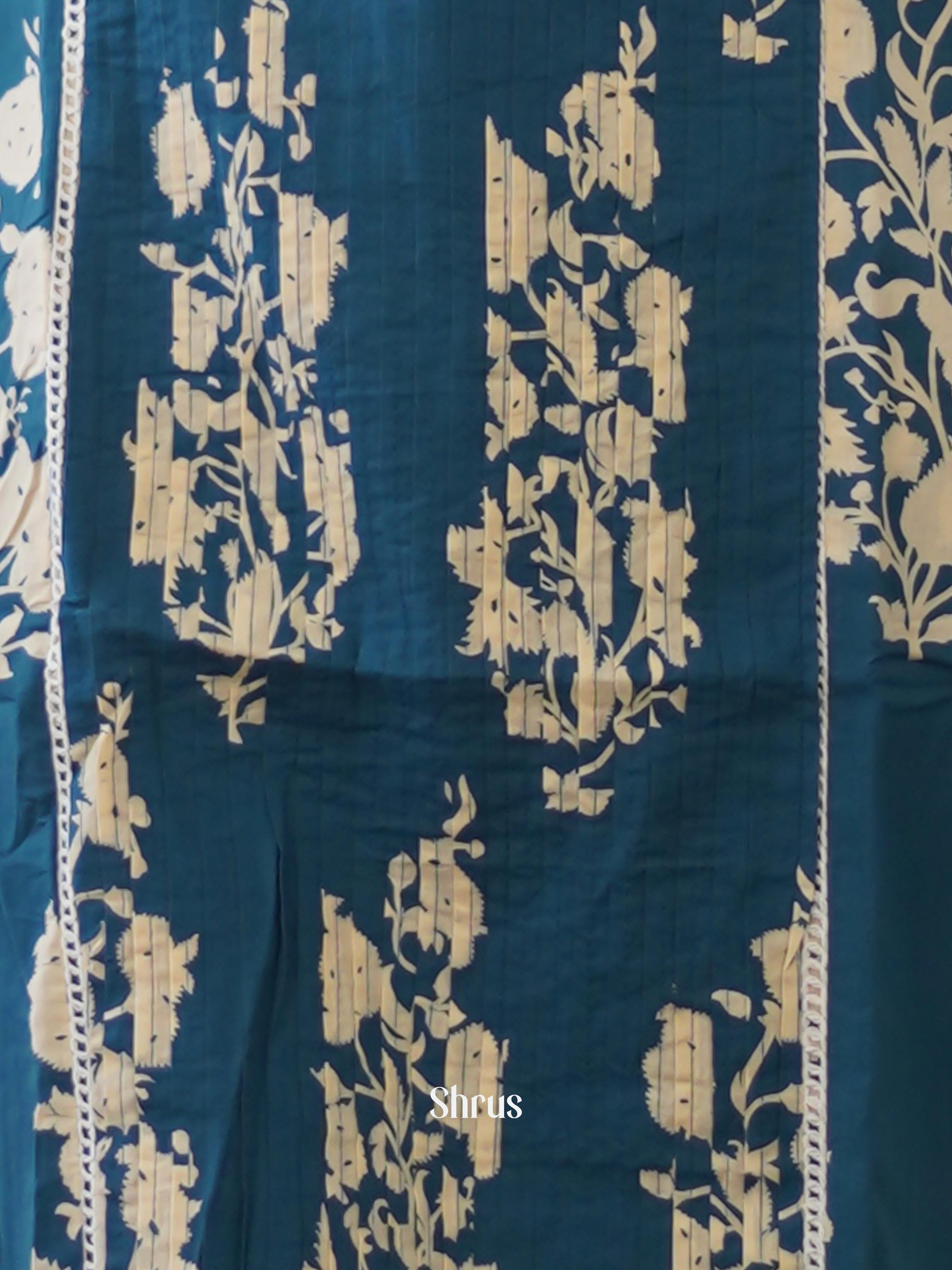 Blue - 3pc Printed Readymade Suits - Shop on ShrusEternity.com