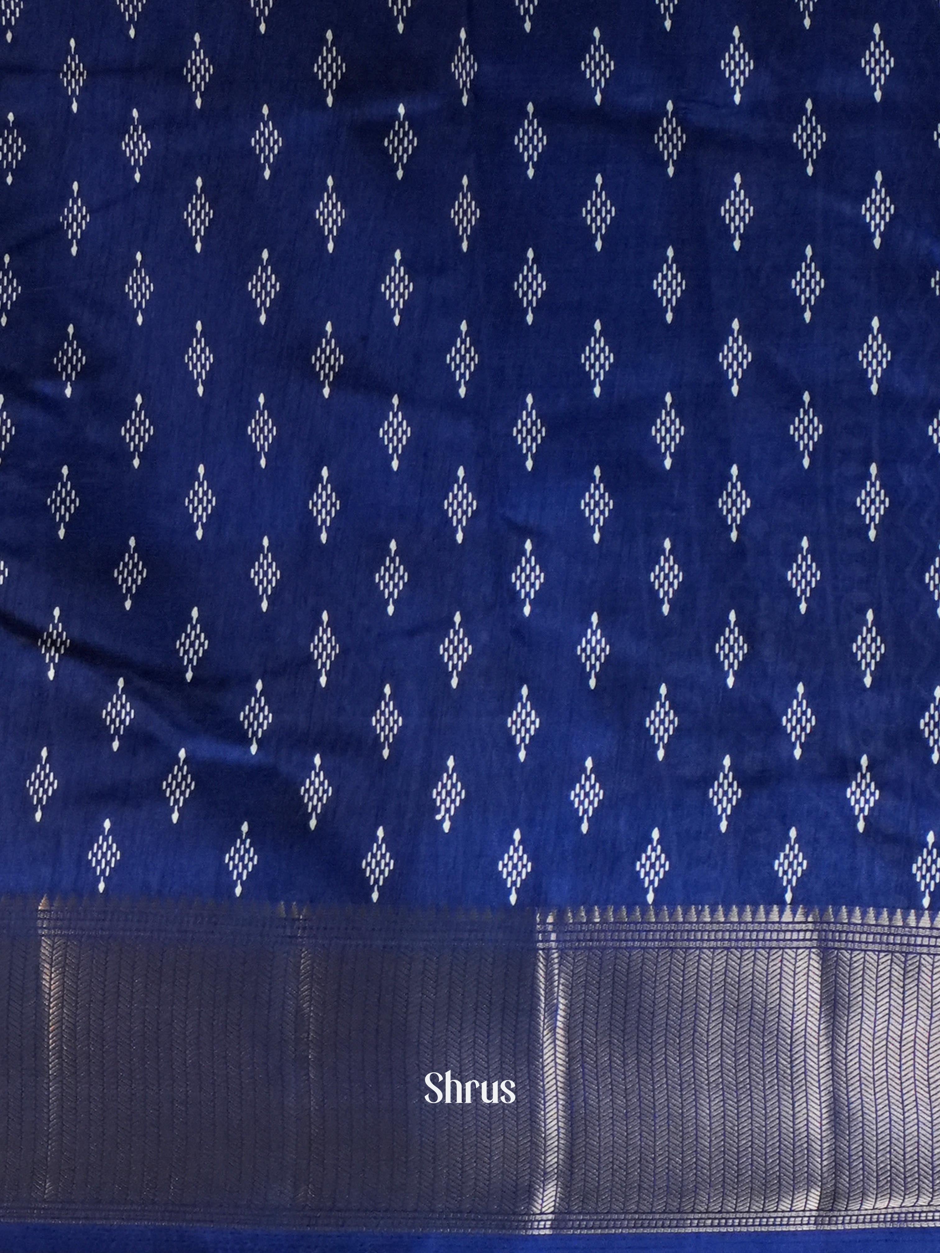 Indigo - Semi Crepe Saree - Shop on ShrusEternity.com