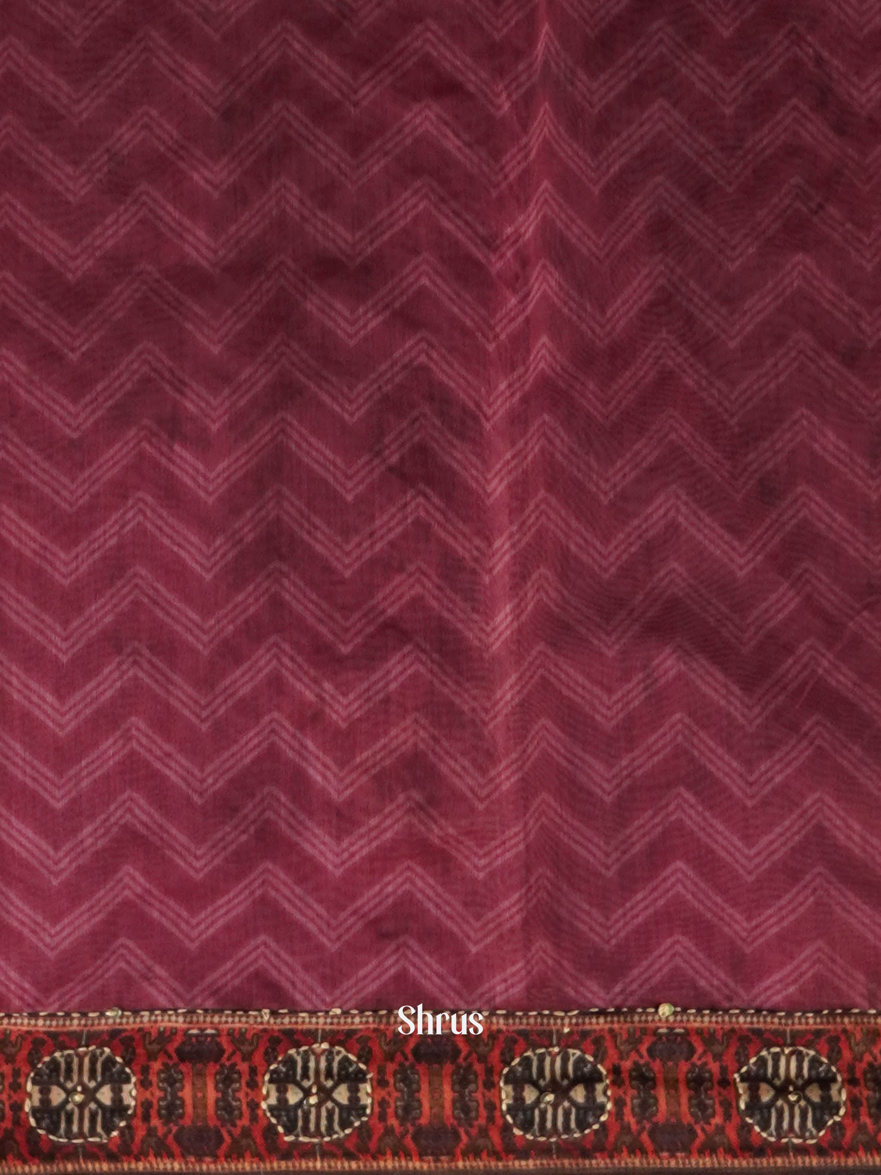 Pink & Cream - Semi Kantha Saree - Shop on ShrusEternity.com