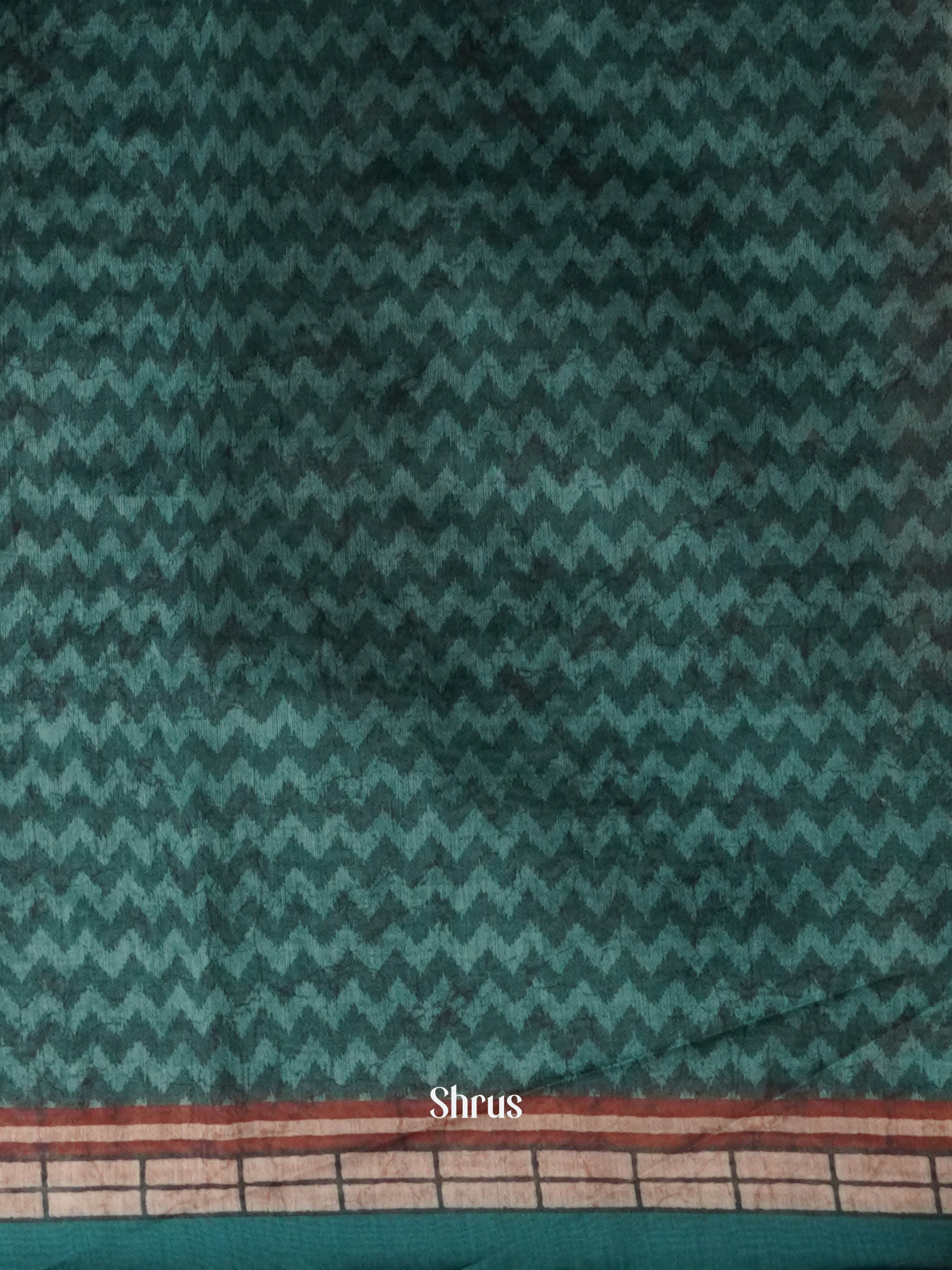 Brown & Green - Semi Kantha Saree - Shop on ShrusEternity.com