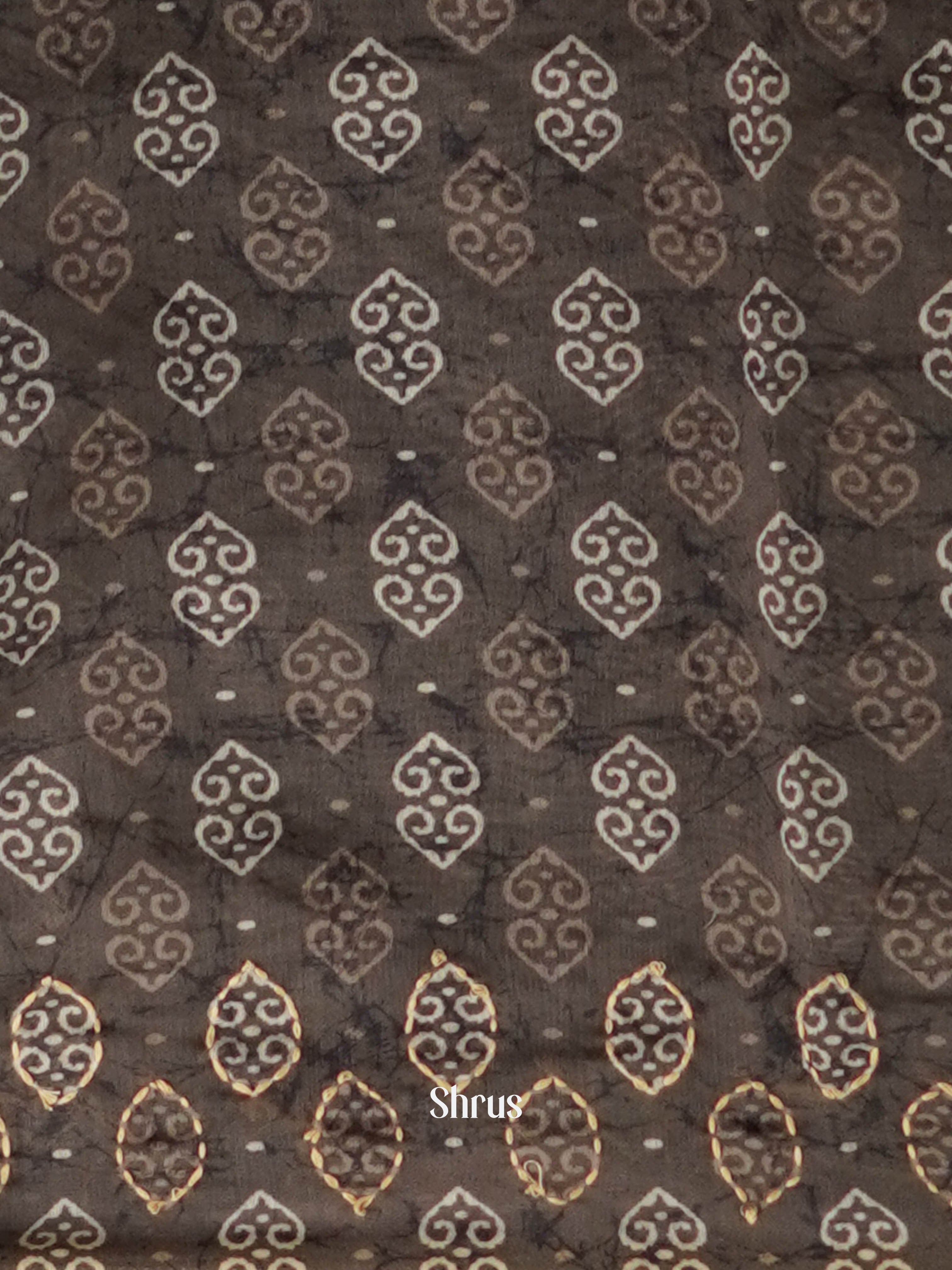 Green - Semi Kantha Saree - Shop on ShrusEternity.com