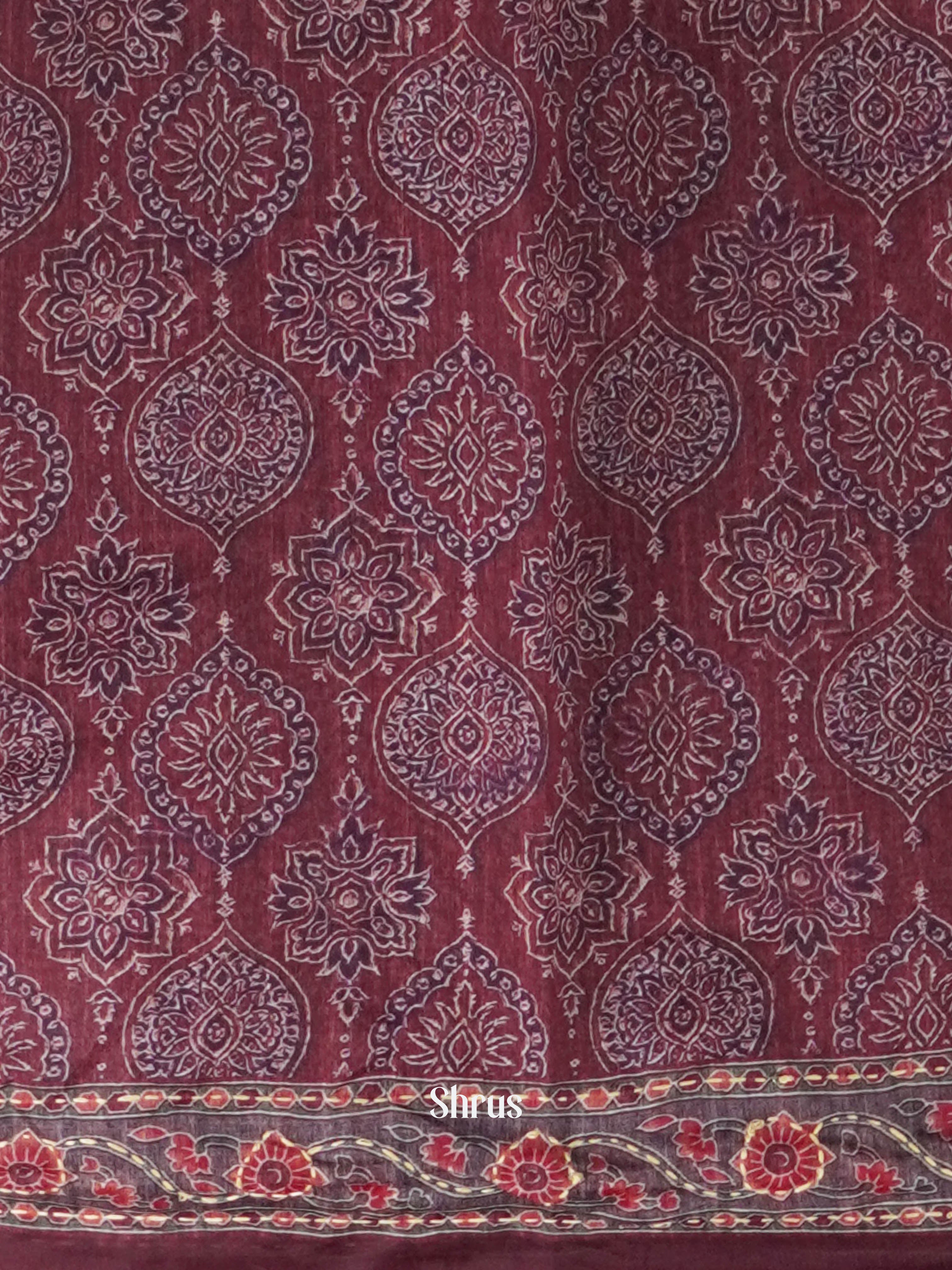 Mixture Of Colors - Semi Kantha Saree - Shop on ShrusEternity.com