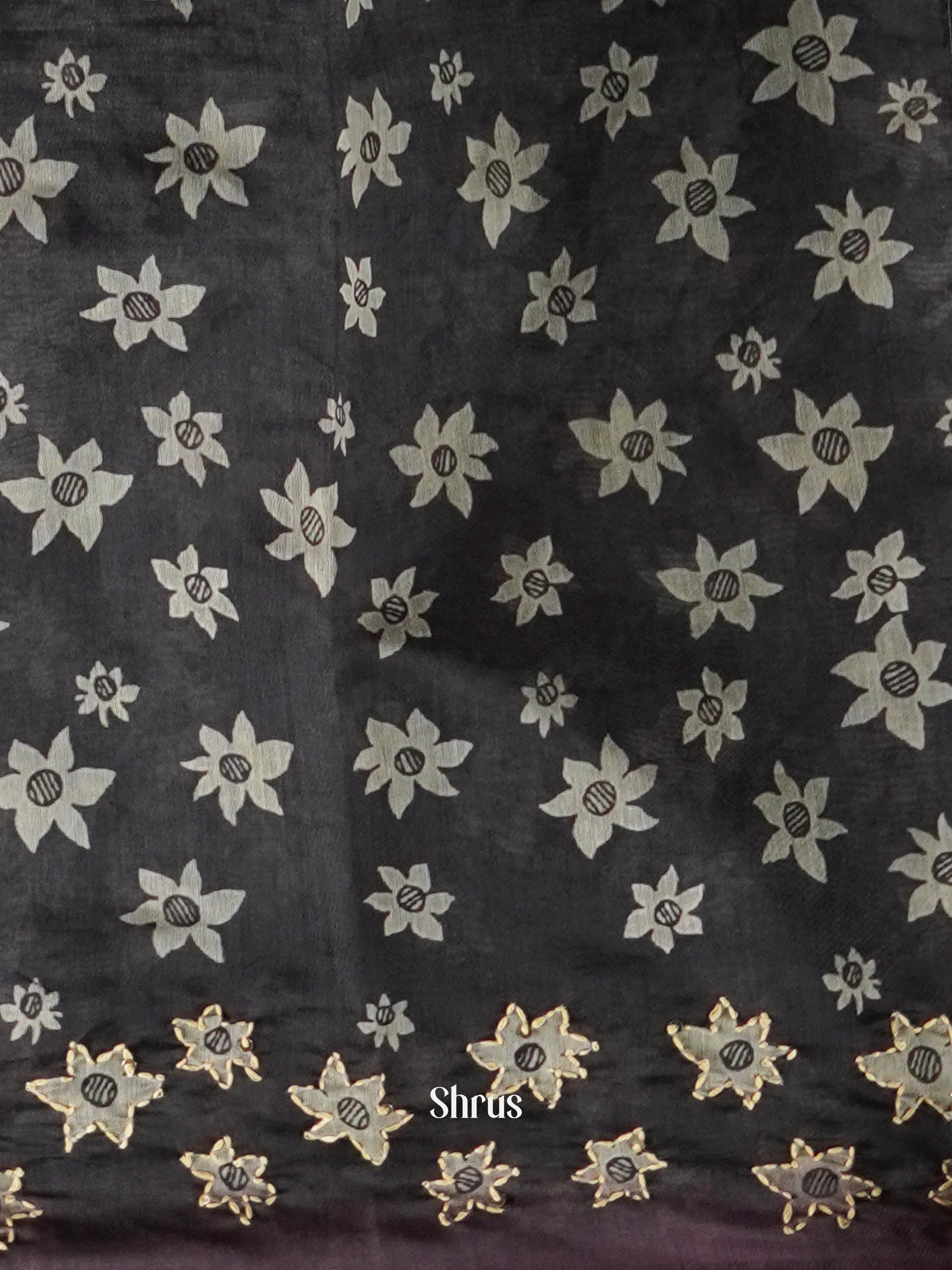 Pale Pink - Semi Kantha Saree - Shop on ShrusEternity.com