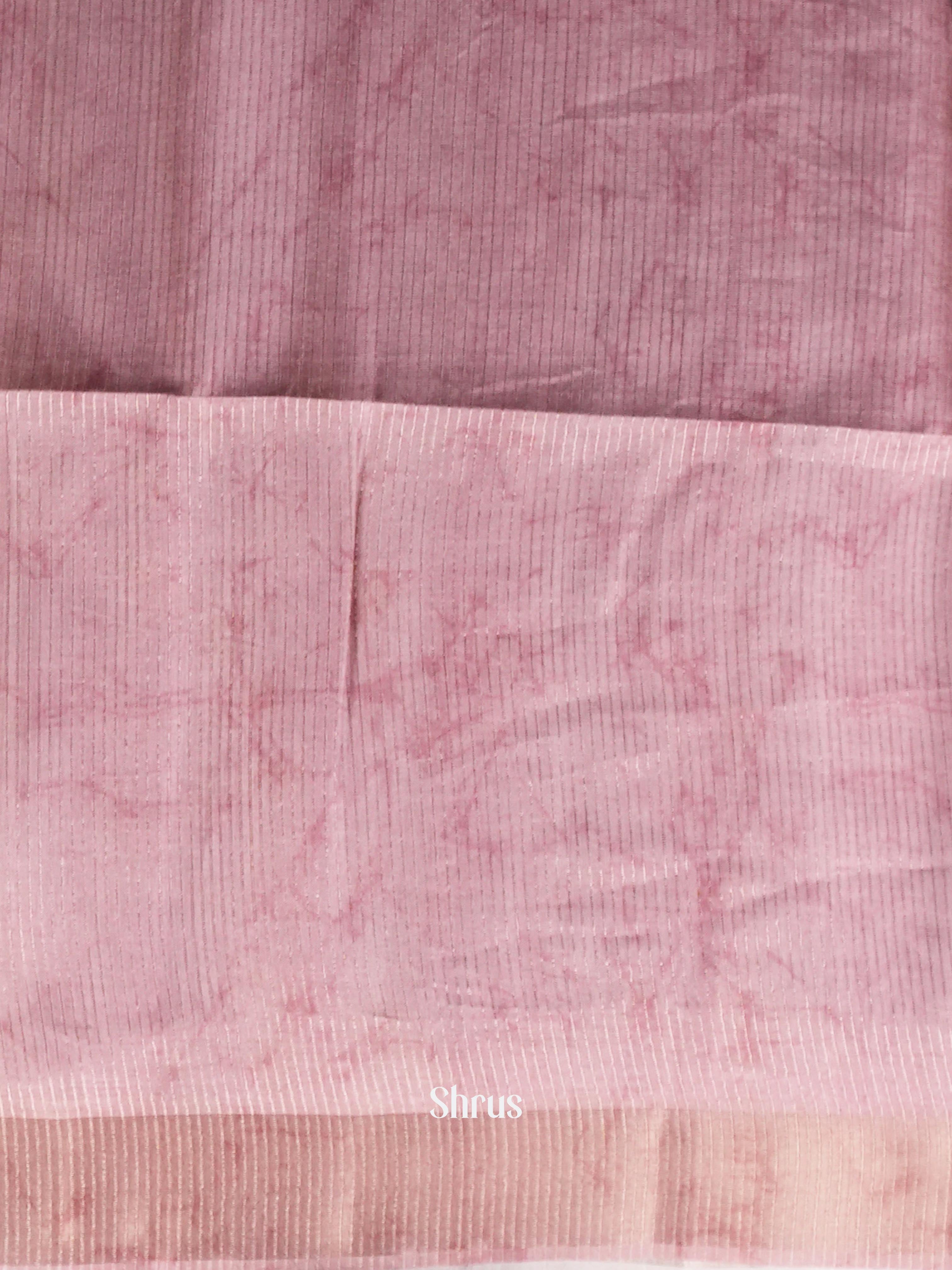 Pink- Moonga Silk Saree - Shop on ShrusEternity.com