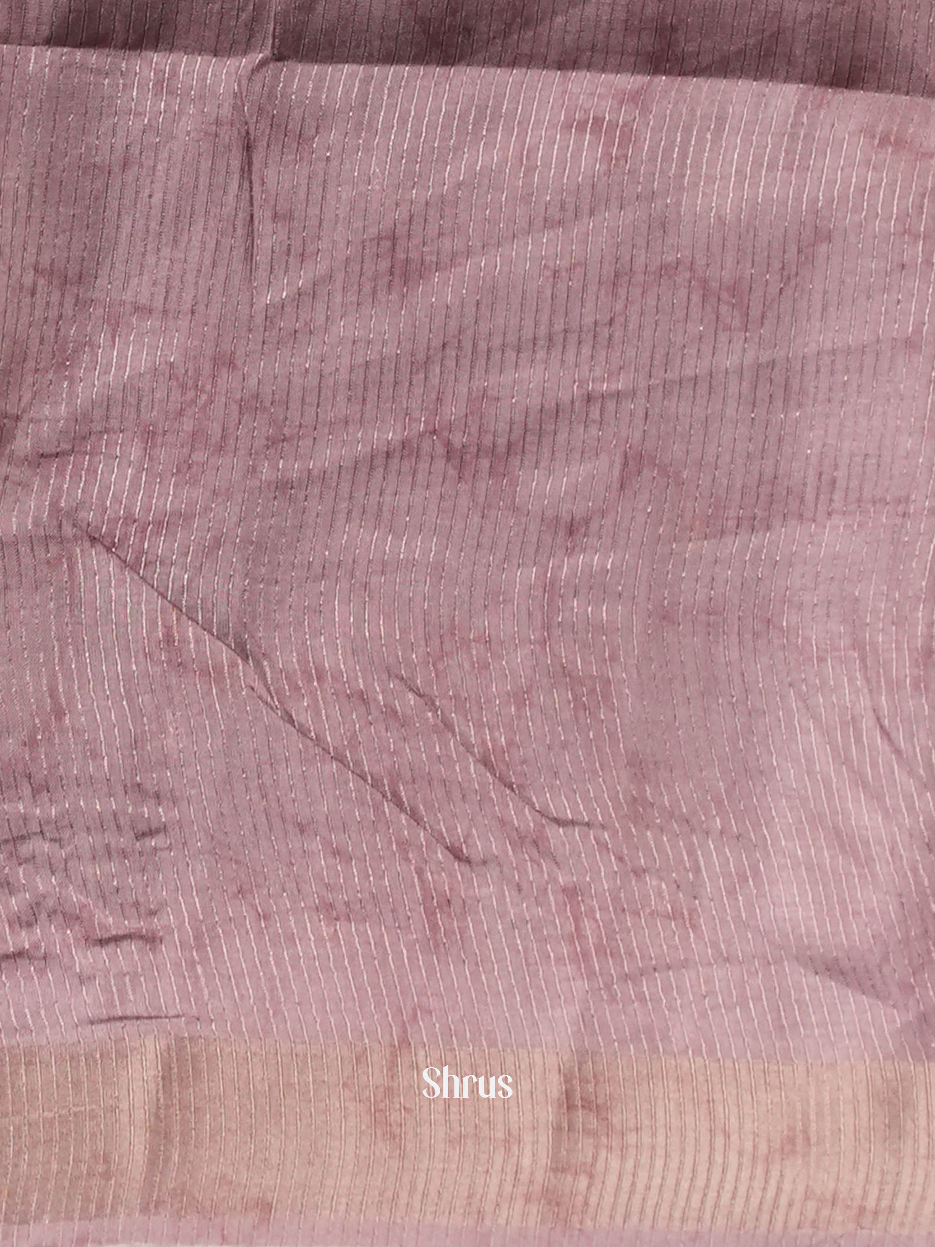 Dusty Pink - Moonga Silk Saree - Shop on ShrusEternity.com