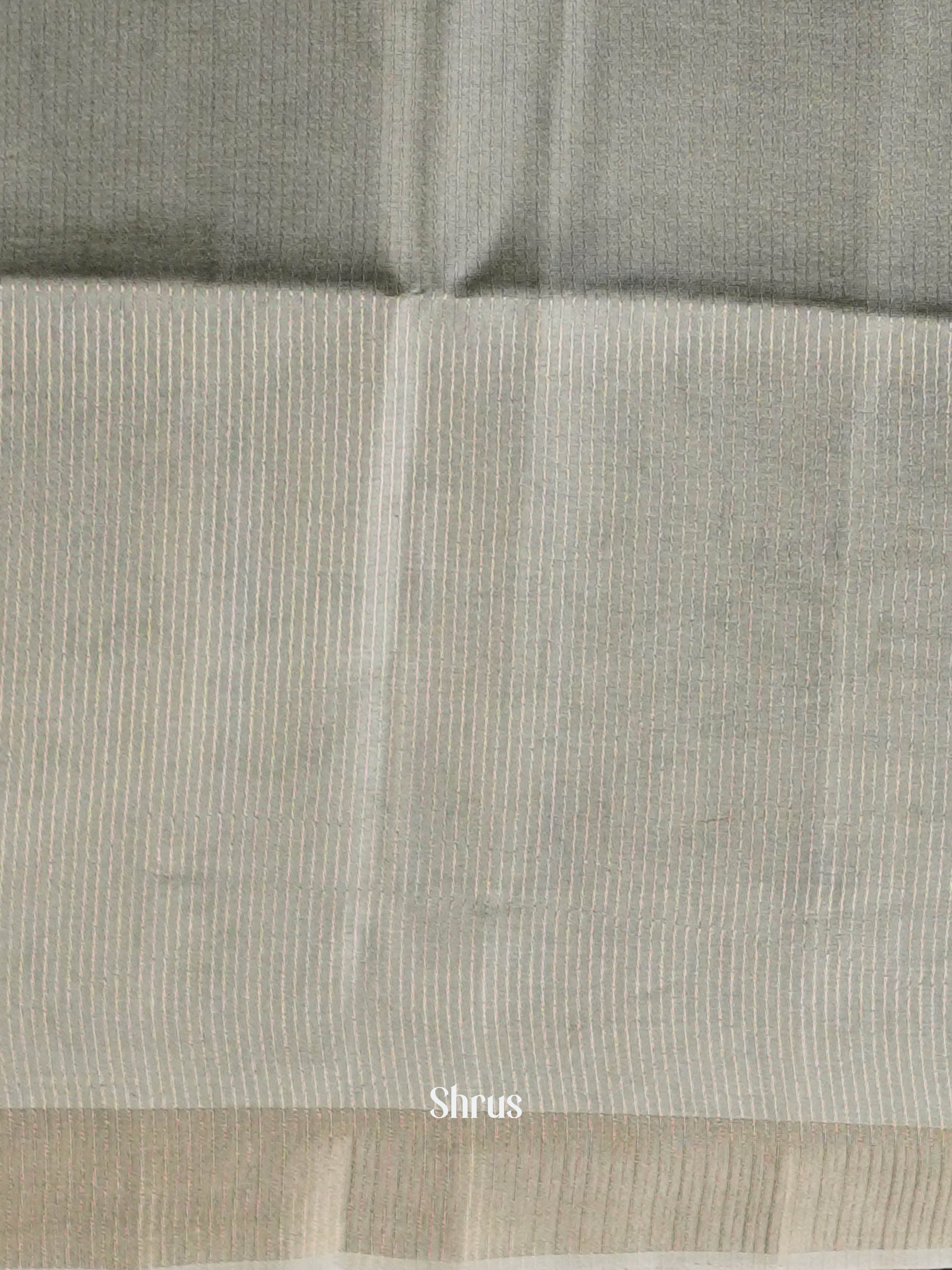 Dusty Green - Moonga silk Saree - Shop on ShrusEternity.com