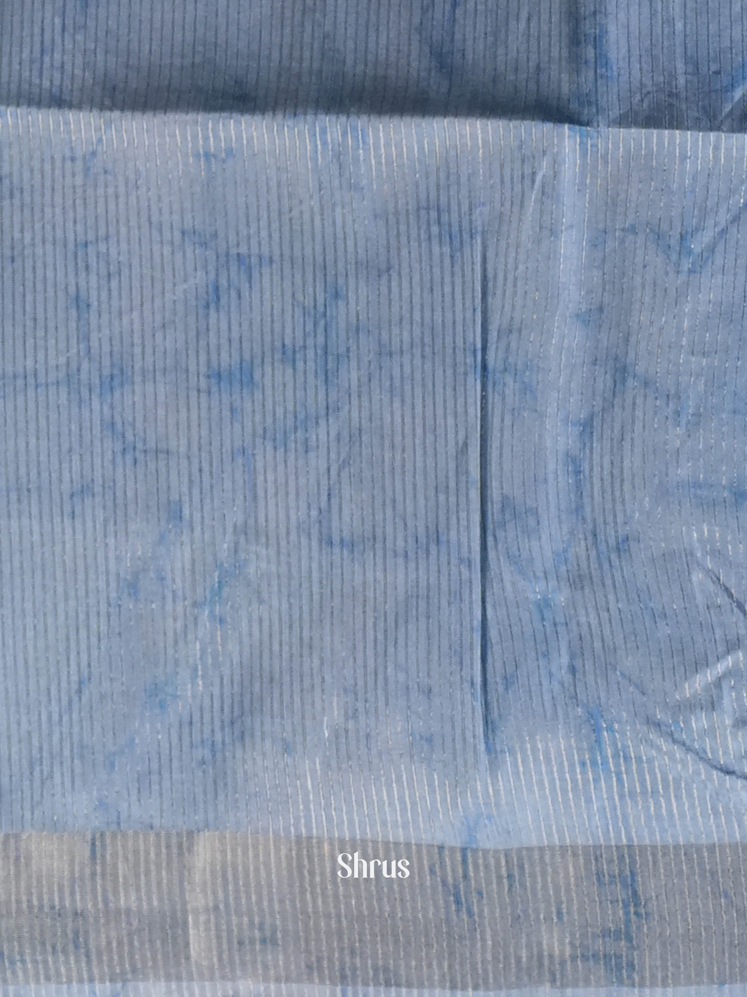 Blue - Moonga Silk Saree - Shop on ShrusEternity.com