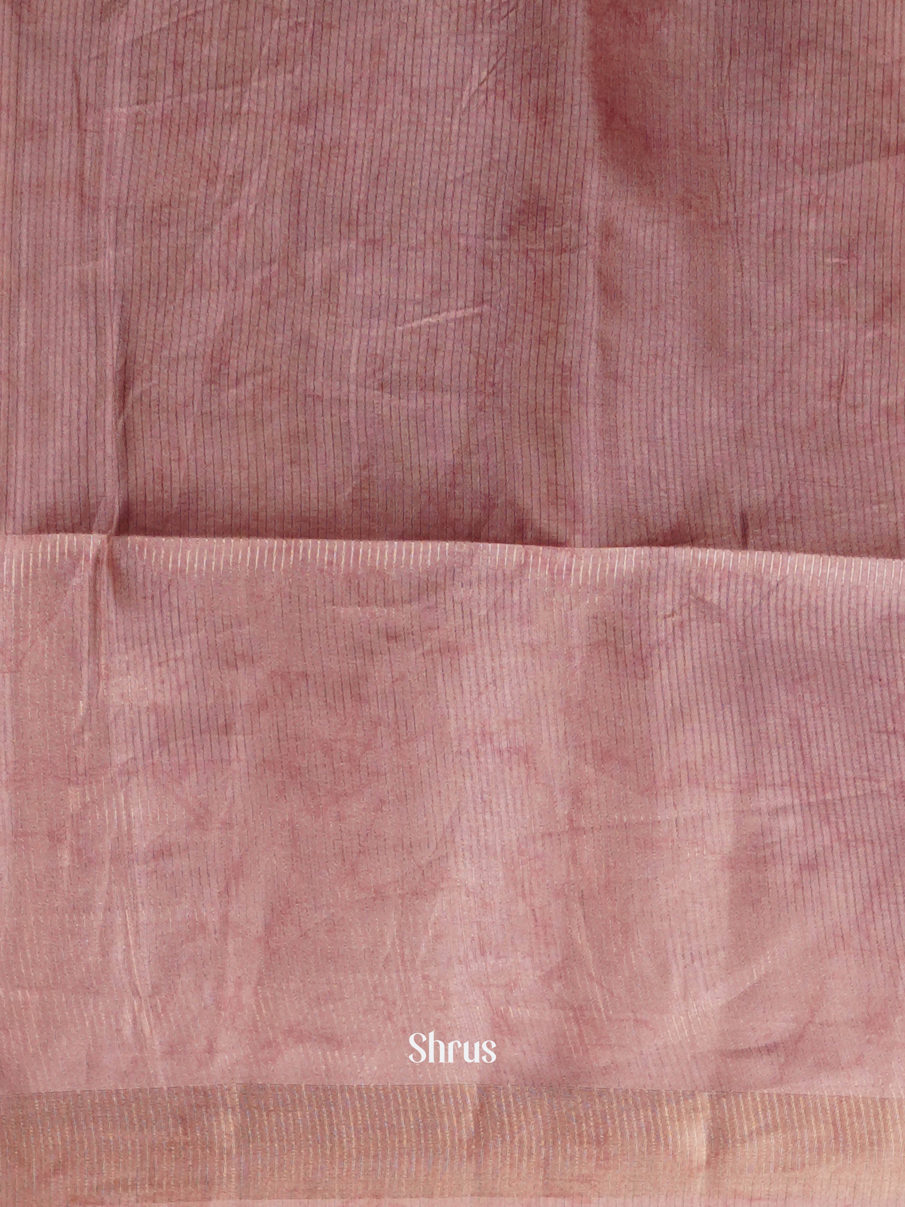 Pink - Moonga silk Saree - Shop on ShrusEternity.com