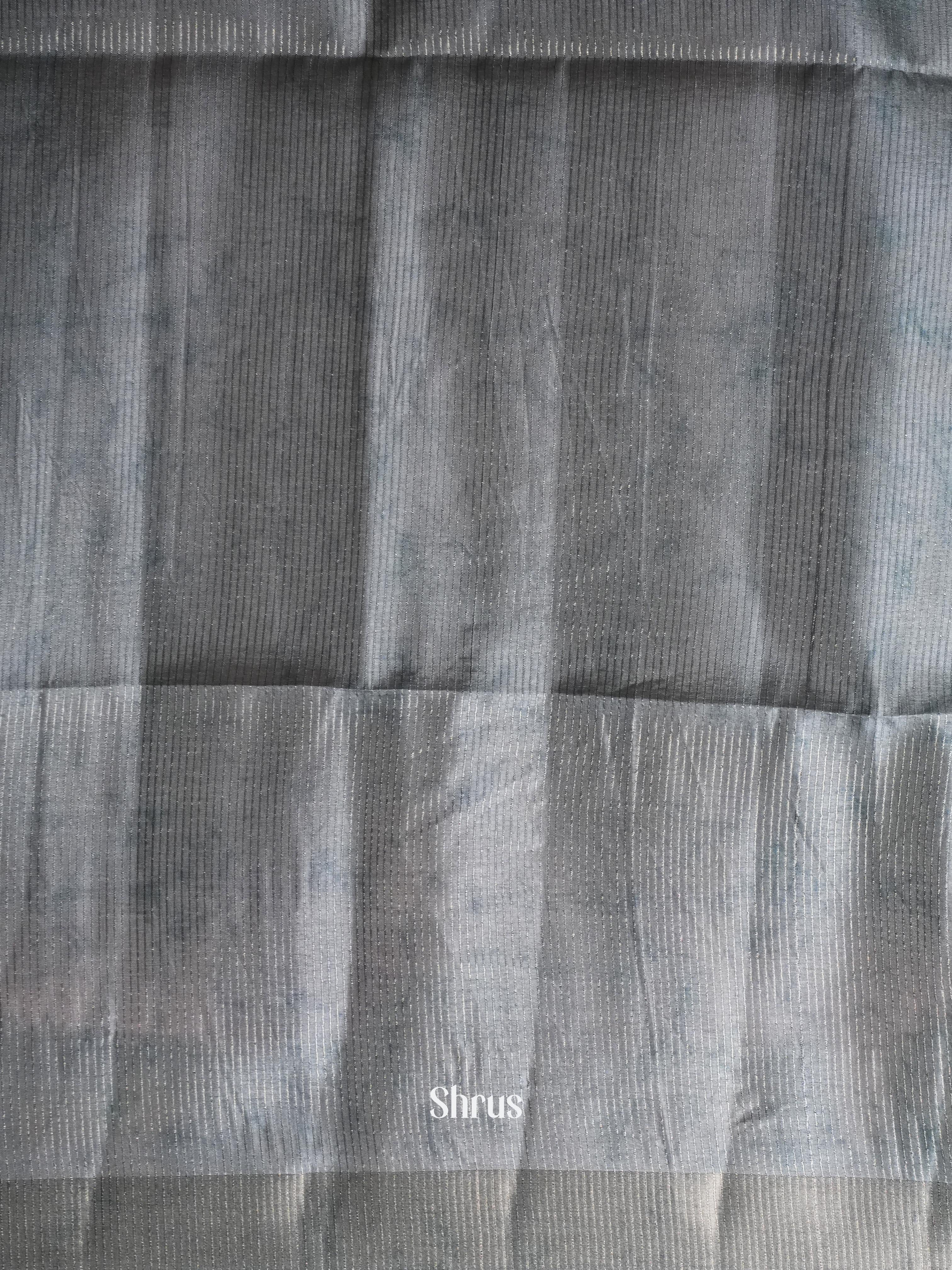 Grey - Moonga Silk Saree - Shop on ShrusEternity.com