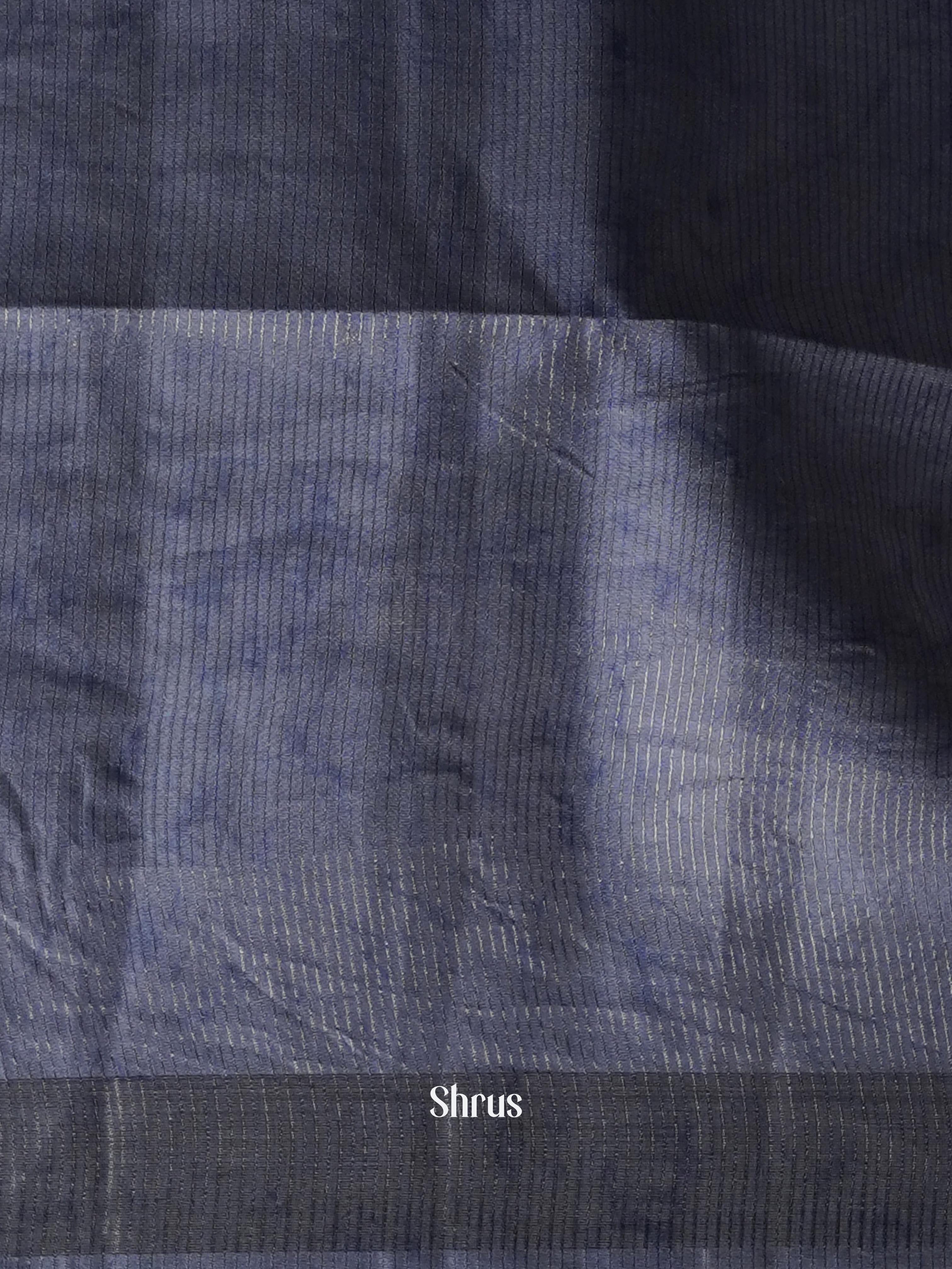 Grey with Light Purple - Moonga silk Saree - Shop on ShrusEternity.com