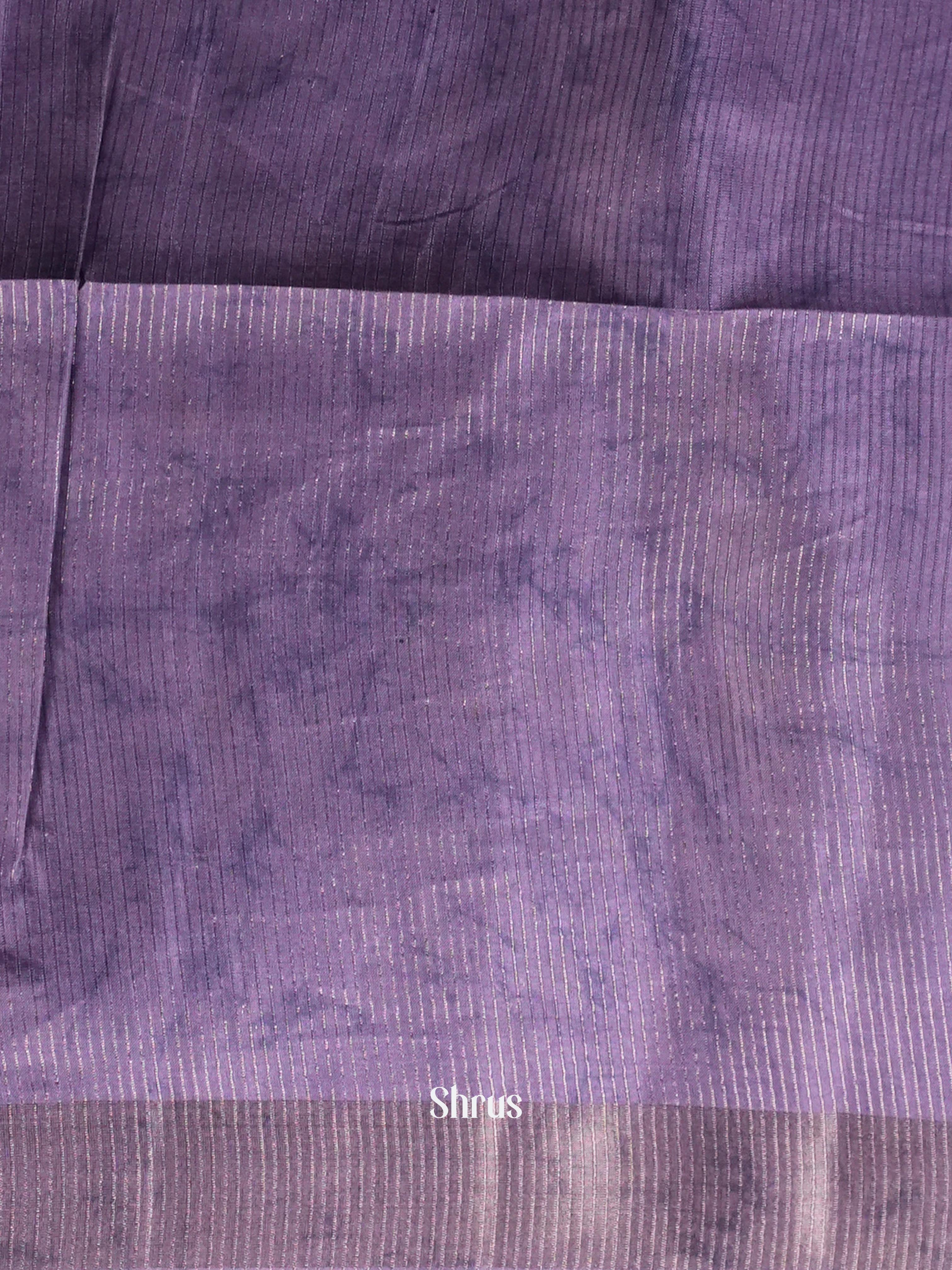 Purple - Moonga Silk Saree - Shop on ShrusEternity.com