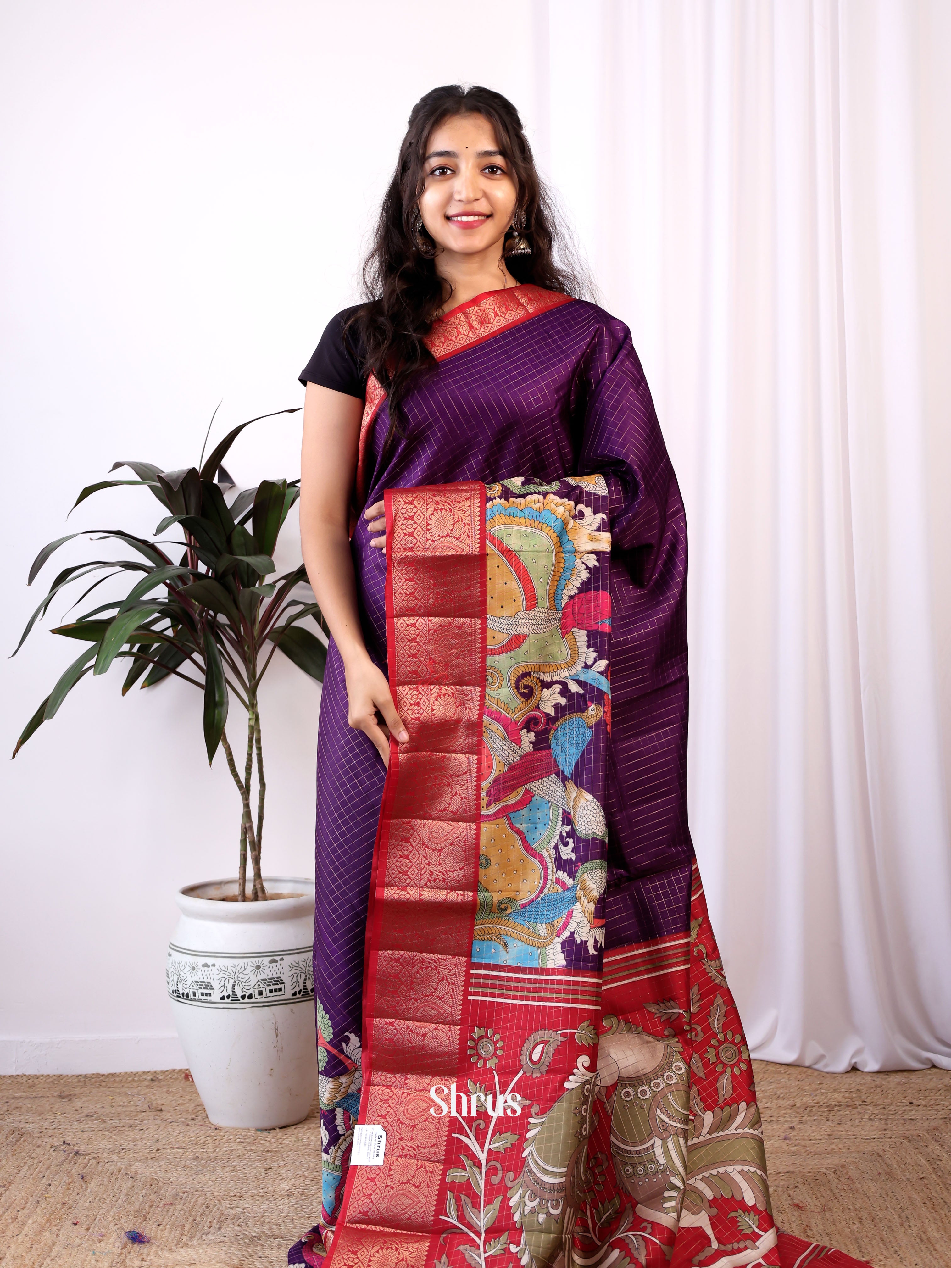 CIS04440 - Semi Tussar Saree - Shop on ShrusEternity.com