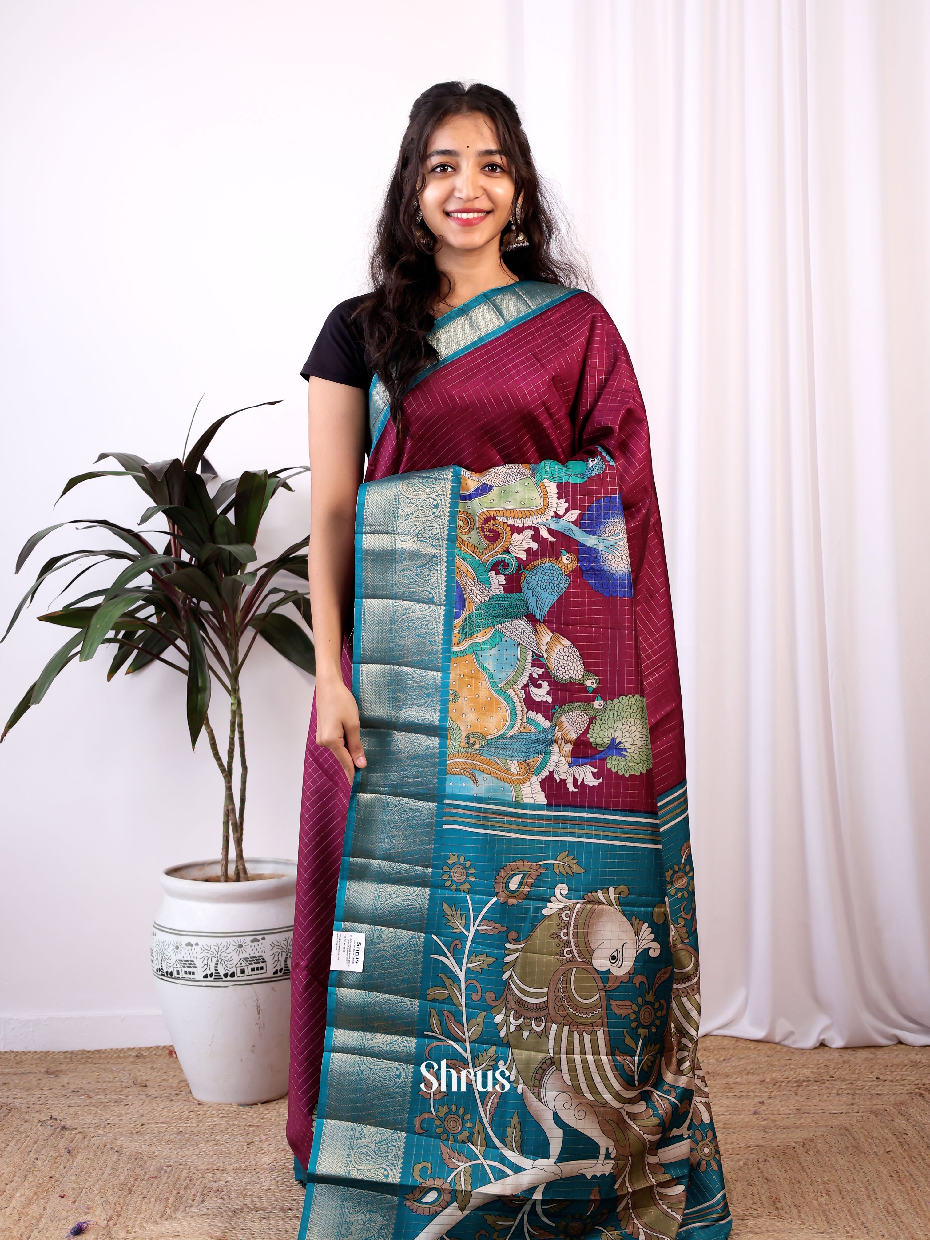 CIS04447 - Semi Tussar Saree - Shop on ShrusEternity.com