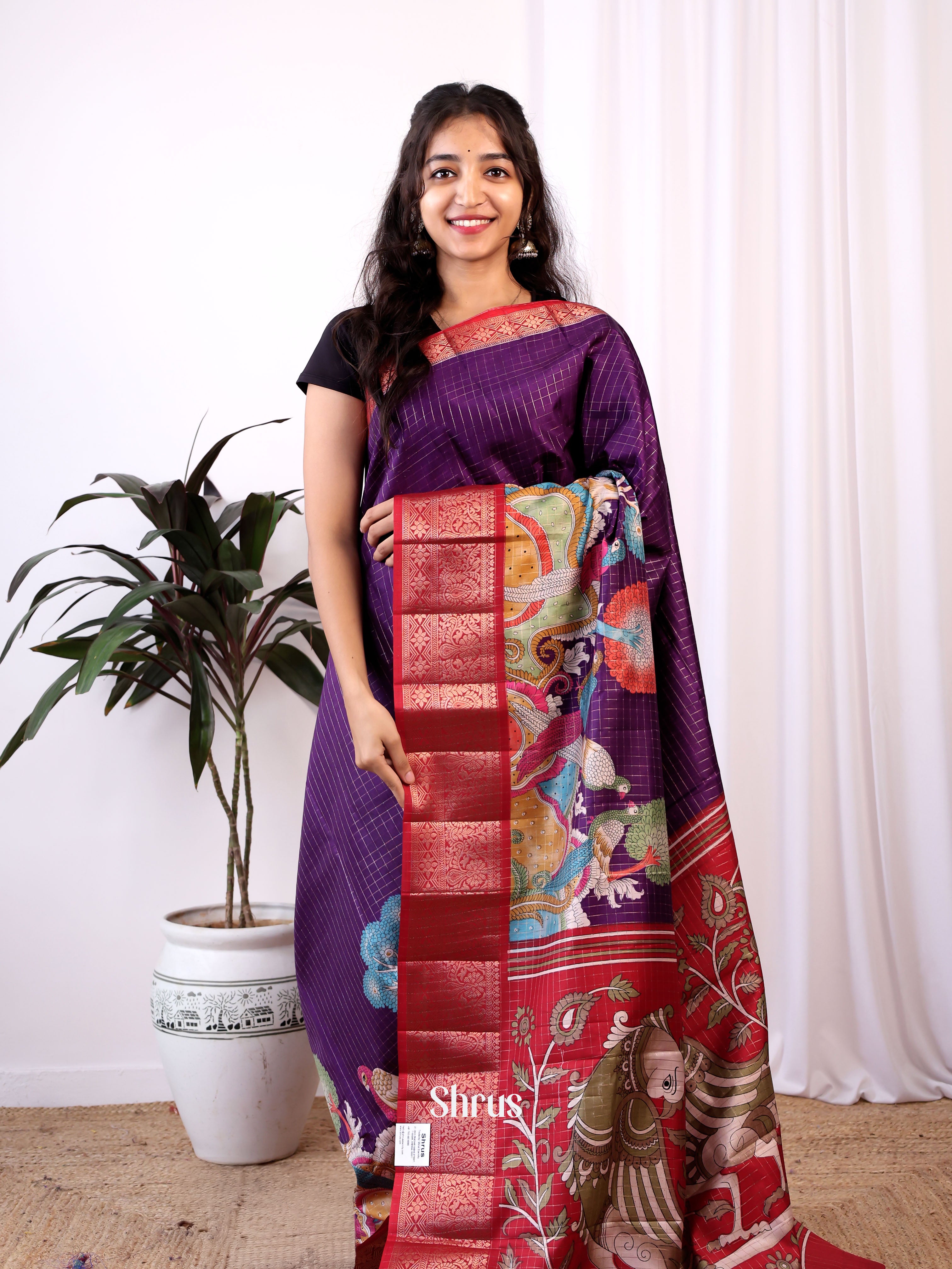 CIS04448 - Semi Tussar Saree - Shop on ShrusEternity.com