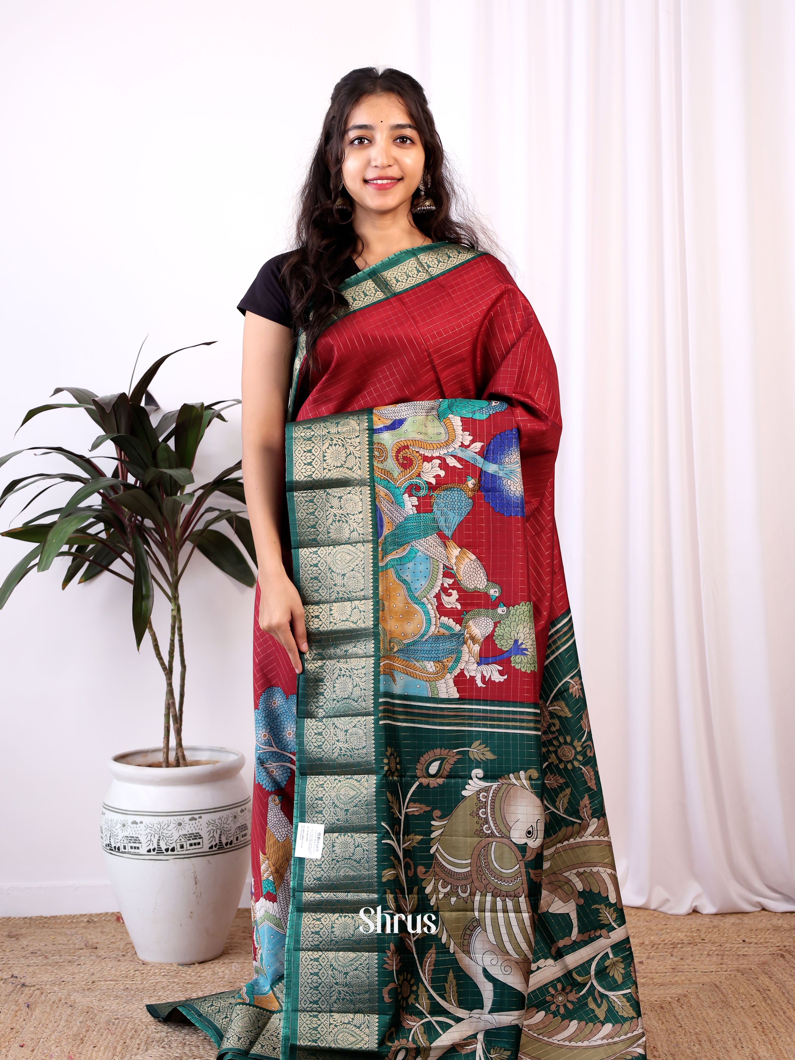 CIS04450 - Semi Tussar Saree - Shop on ShrusEternity.com