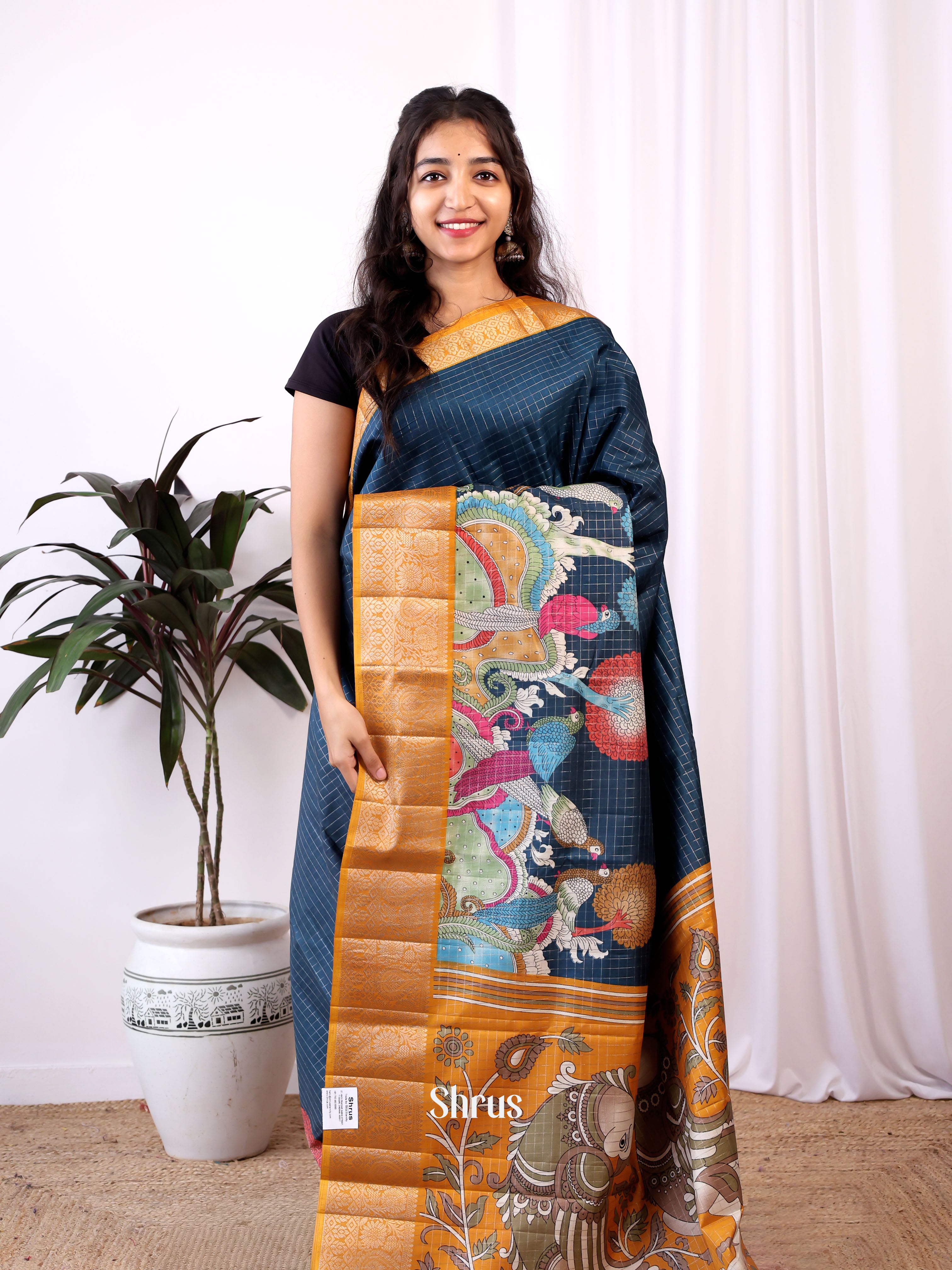 CIS04451 - Semi Tussar Saree - Shop on ShrusEternity.com