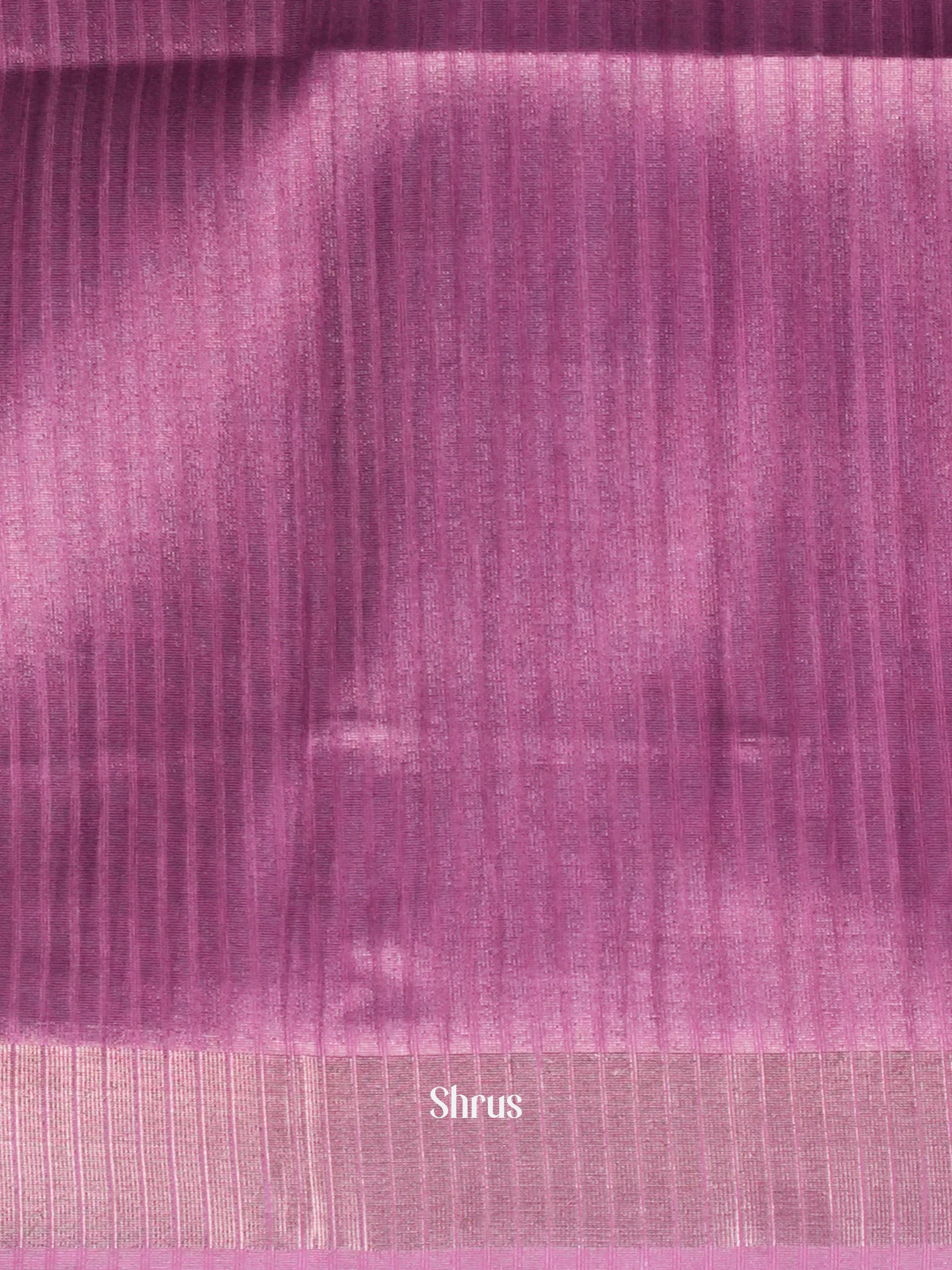 Pink & Green - Moonga Silk Saree - Shop on ShrusEternity.com