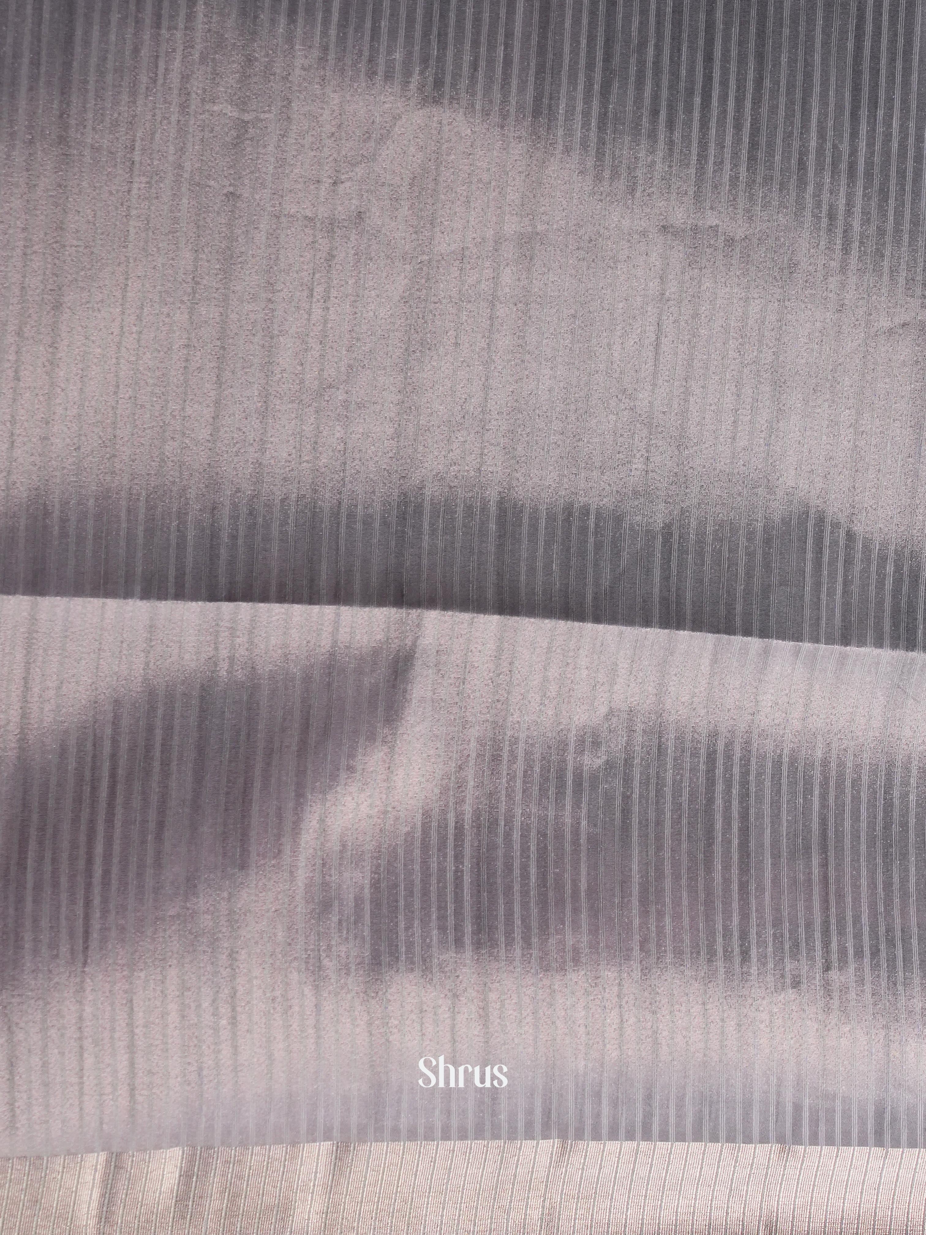 Grey - Moonga Silk Saree - Shop on ShrusEternity.com