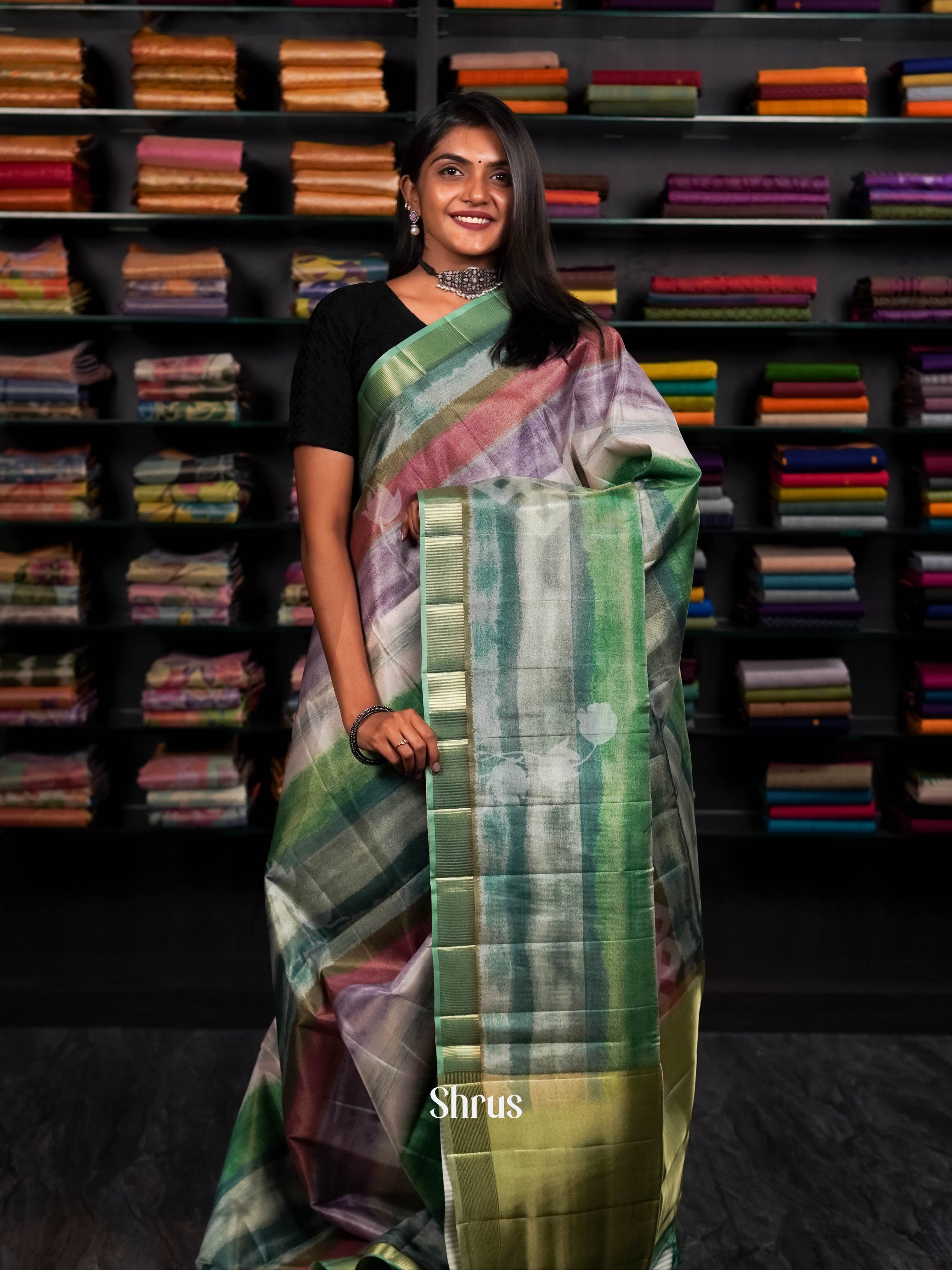 CIS04461 - Moonga silk Saree - Shop on ShrusEternity.com