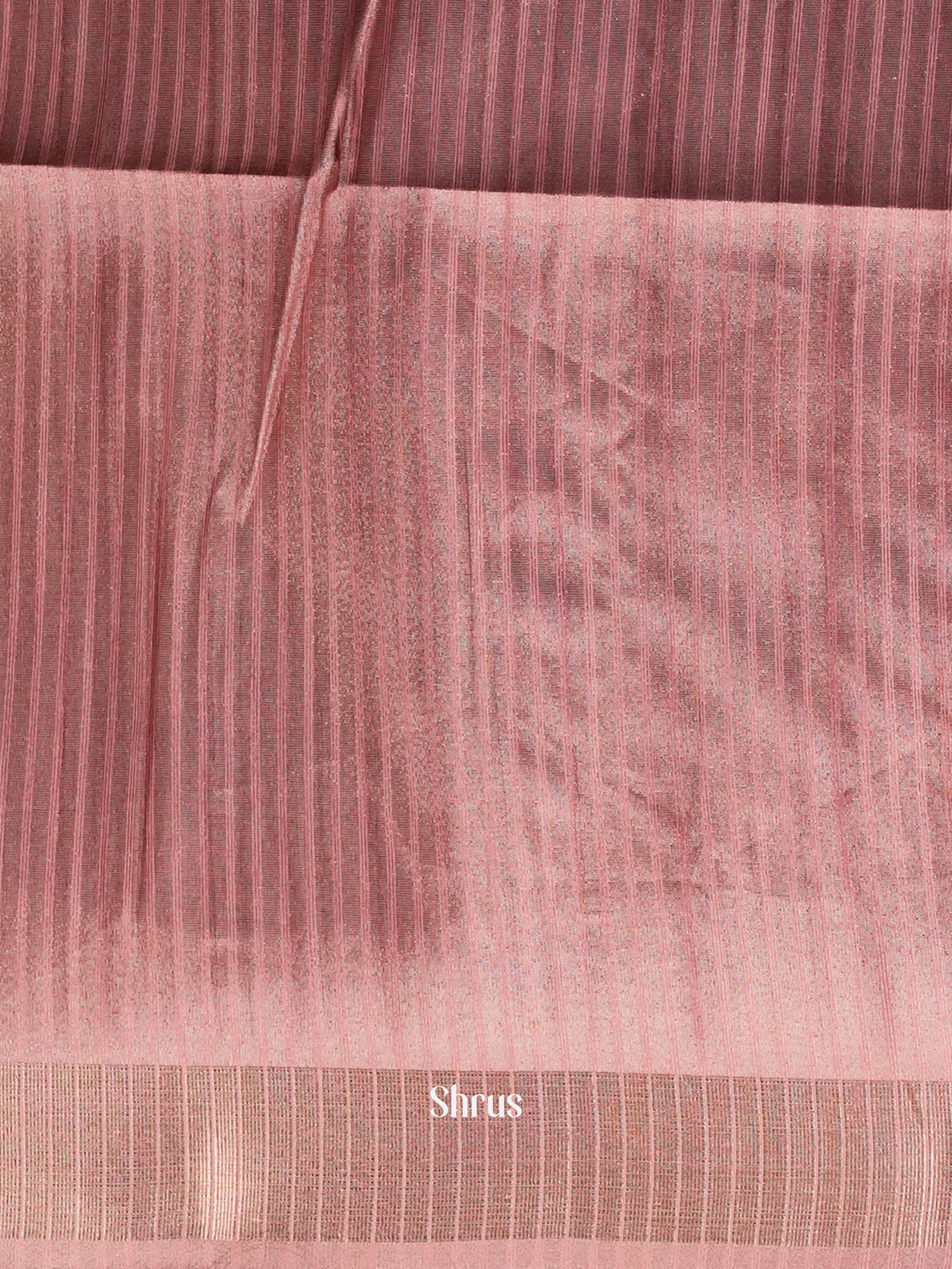 Peachy Pink - Moonga Silk Saree - Shop on ShrusEternity.com