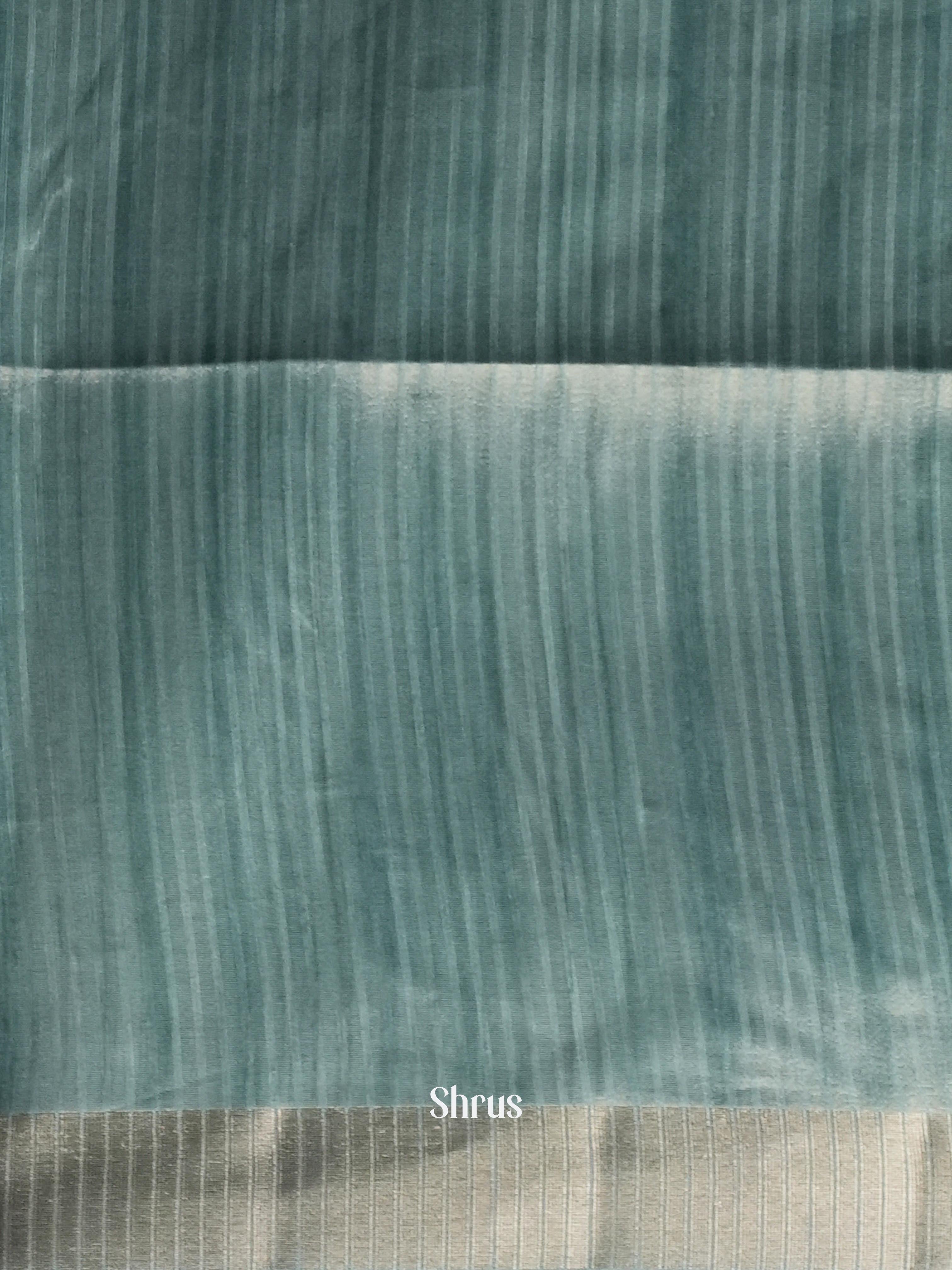 Pastel Green & Purple - Moonga Silk Saree - Shop on ShrusEternity.com