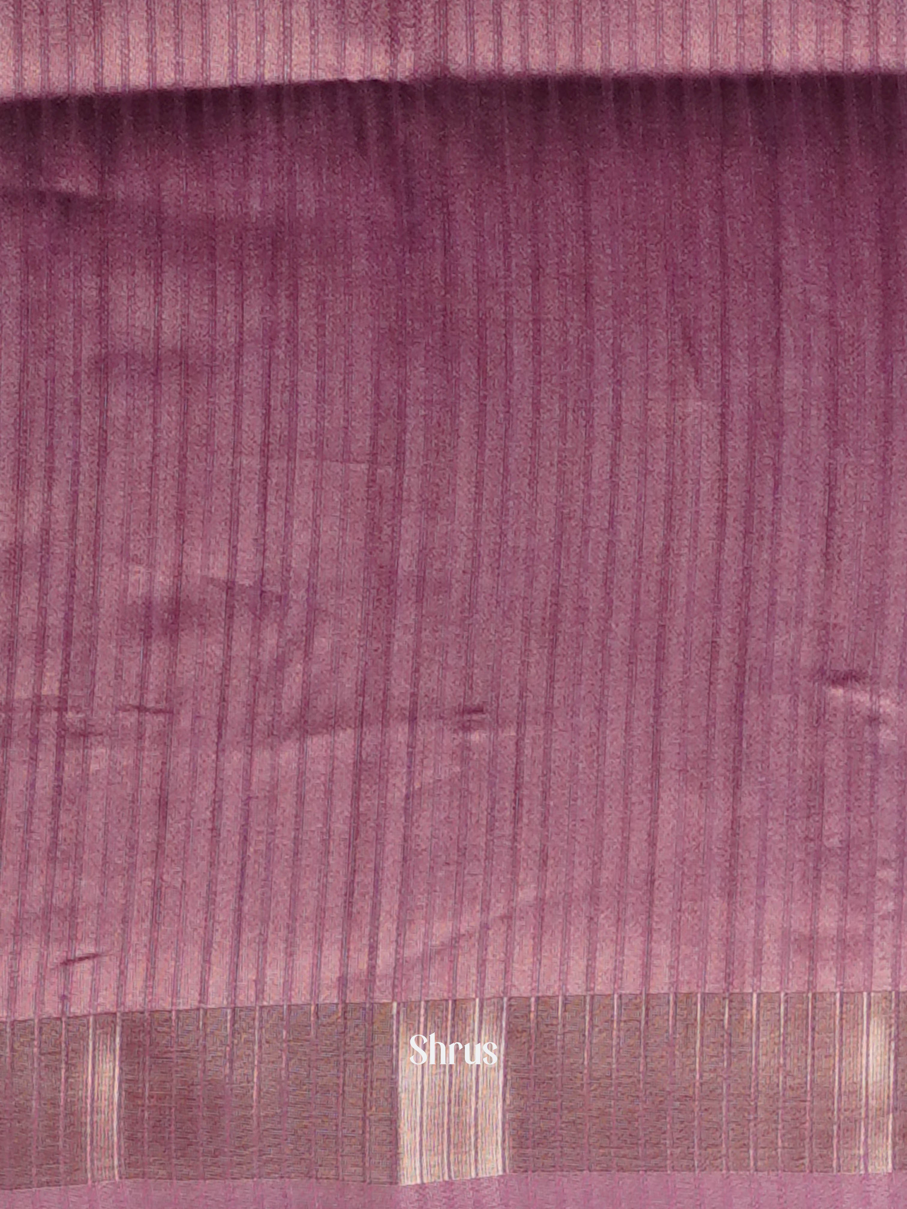 Pink & Brown - Moonga silk Saree - Shop on ShrusEternity.com