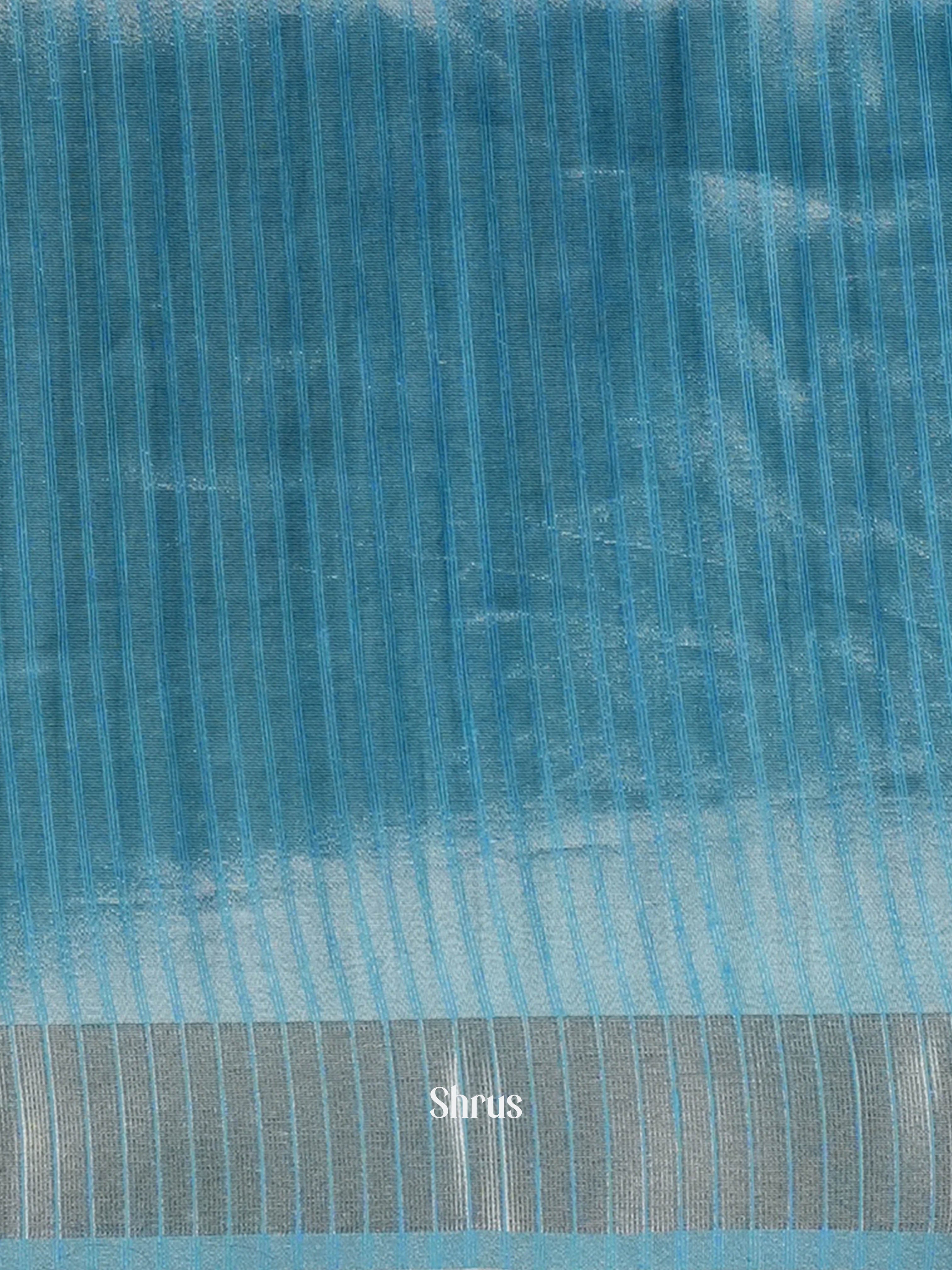 Blue - Moonga Silk Saree - Shop on ShrusEternity.com