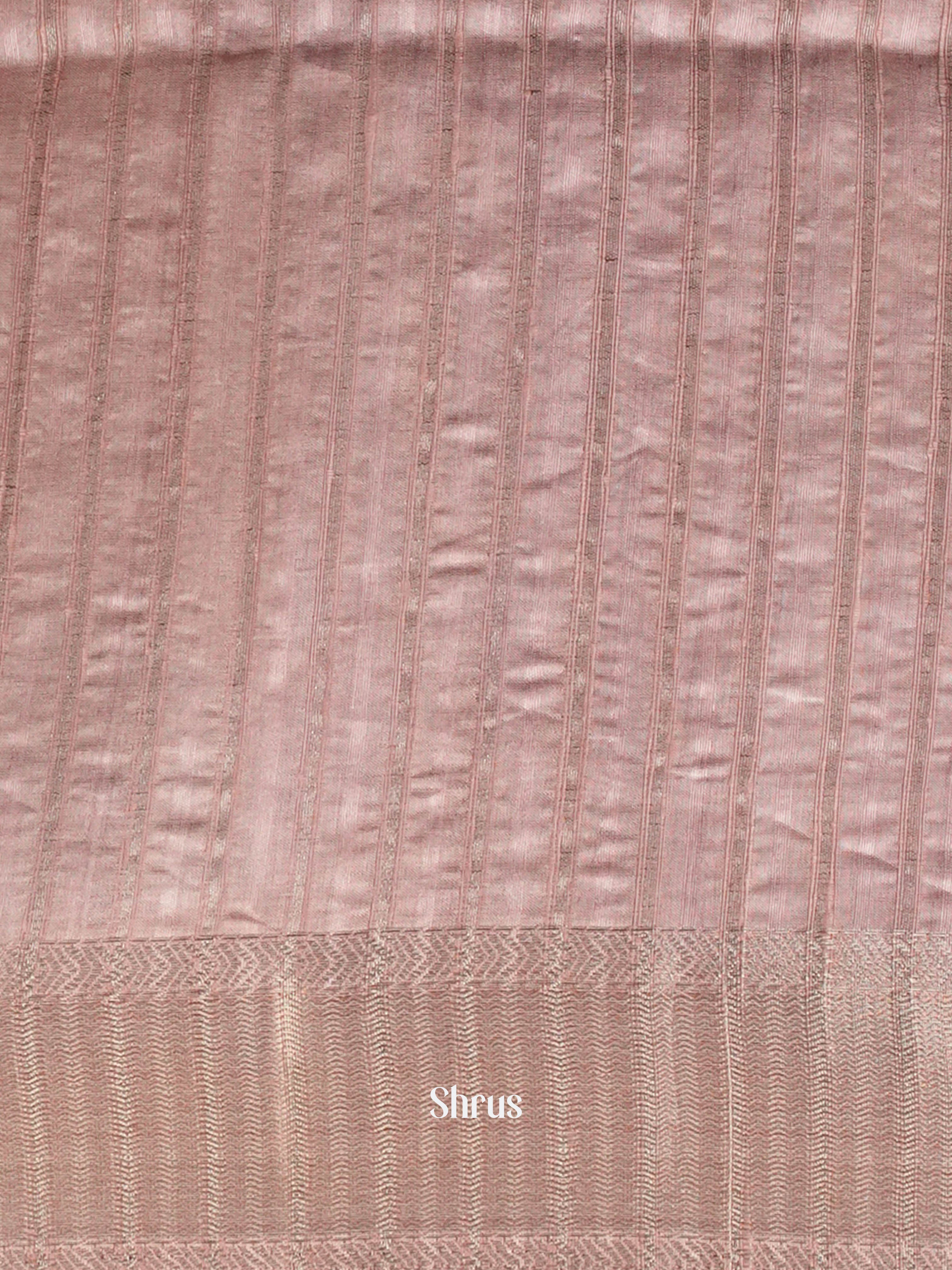 Dusty Pink- Moonga Silk Saree - Shop on ShrusEternity.com