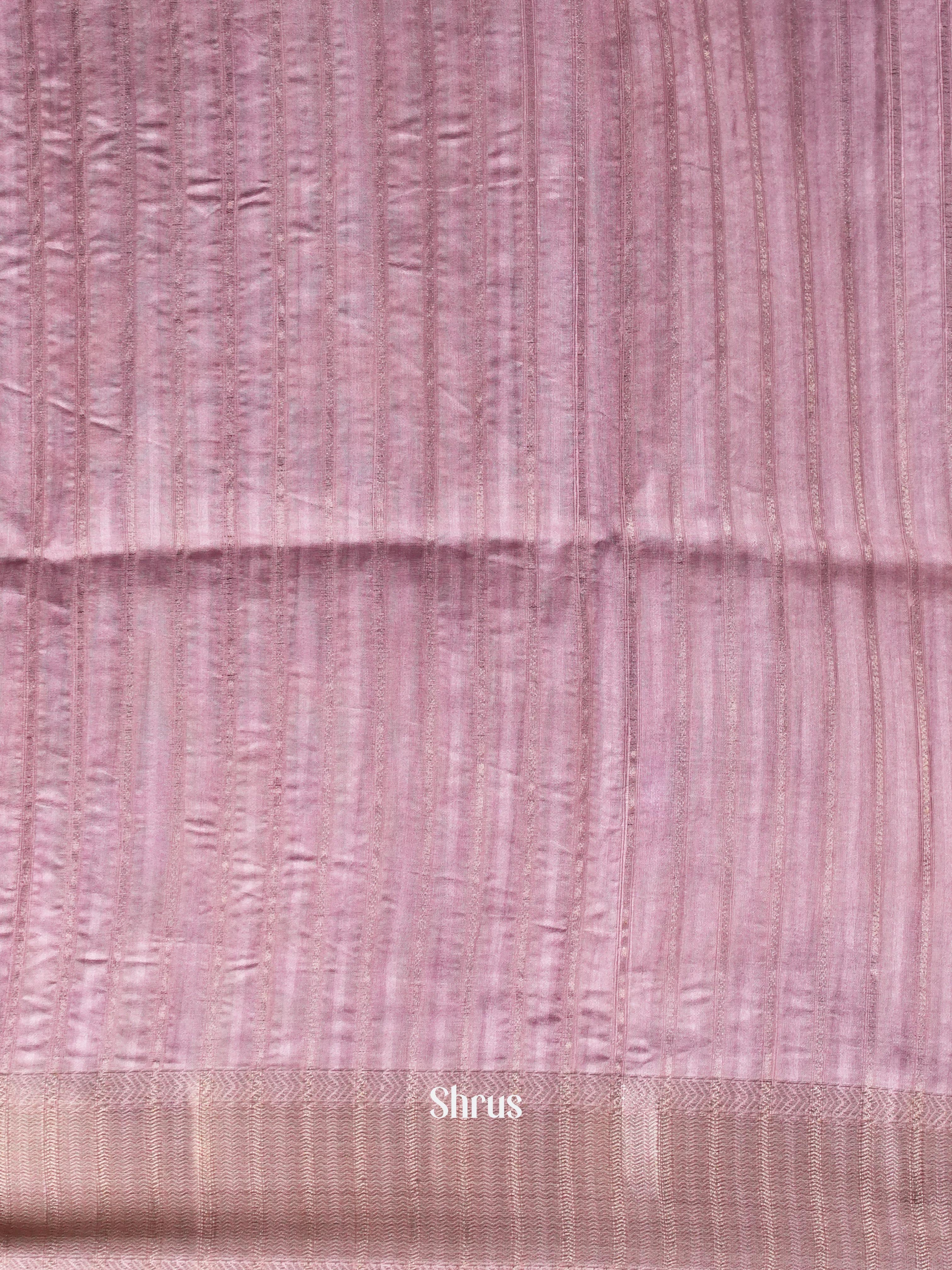 Multicolor & Pink - Moonga Silk Saree - Shop on ShrusEternity.com