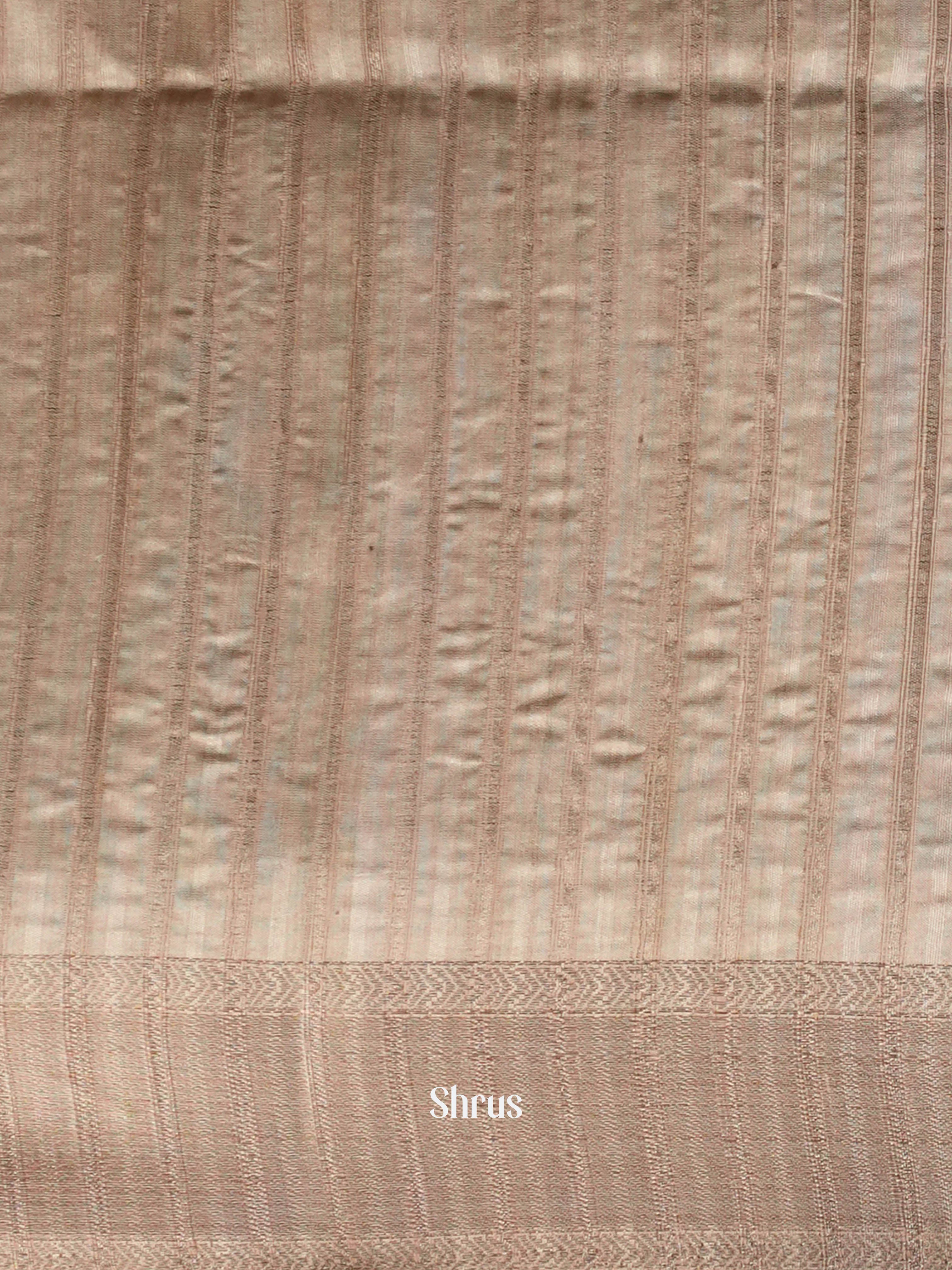 Biege - Moonga Silk Saree - Shop on ShrusEternity.com